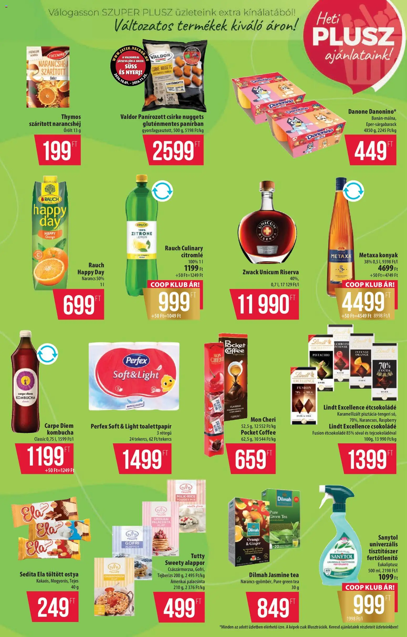 COOP akciós ujság - amely érvényes a következő dátumtól: 2026.10.01. | Oldal: 7 | Termékek: Citromlé, Tea, Tisztítószer, Gluténmentes