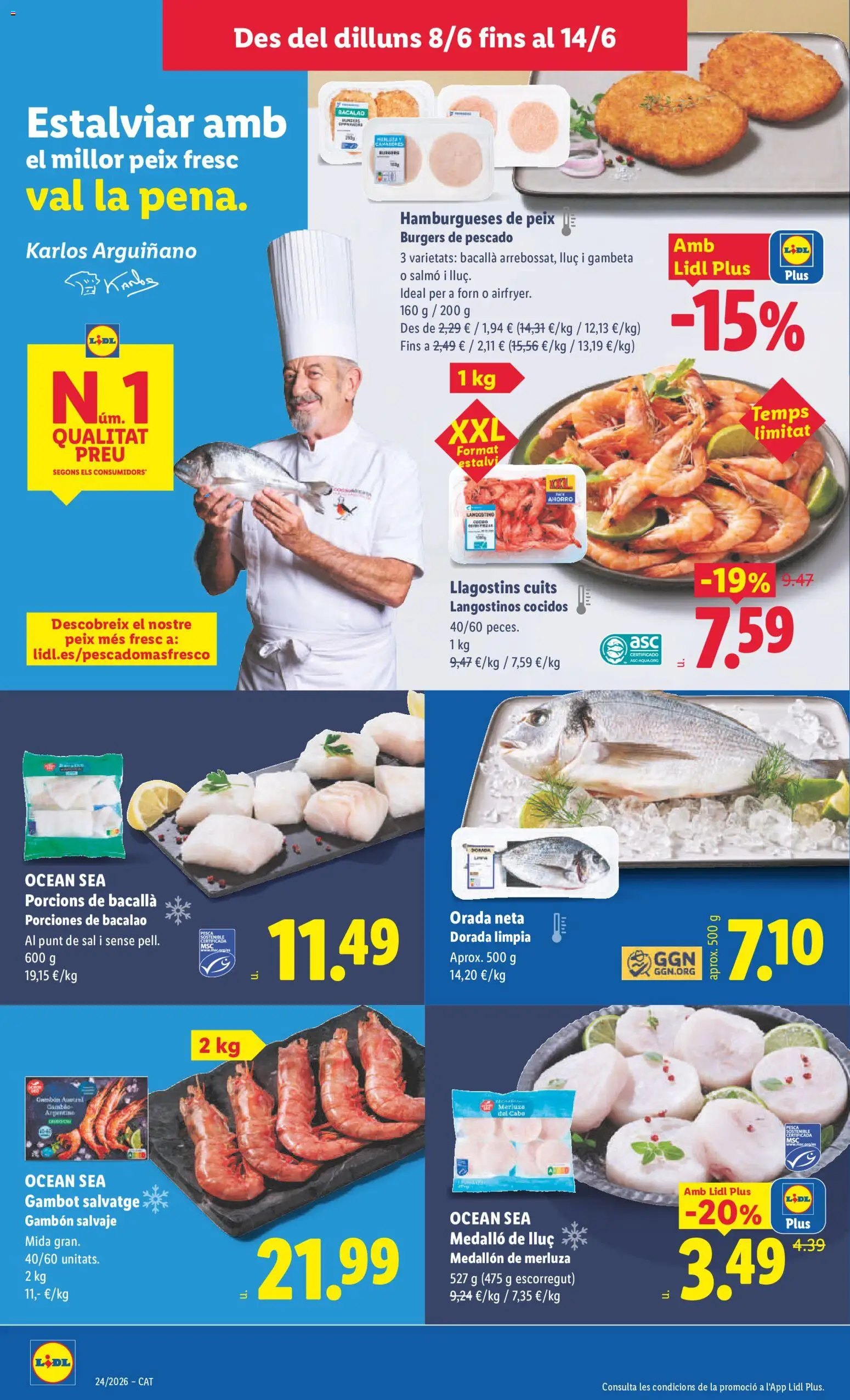 Lidl folleto │ válido desde el 08.06.2026 | Página: 10 | Productos: Pescado
