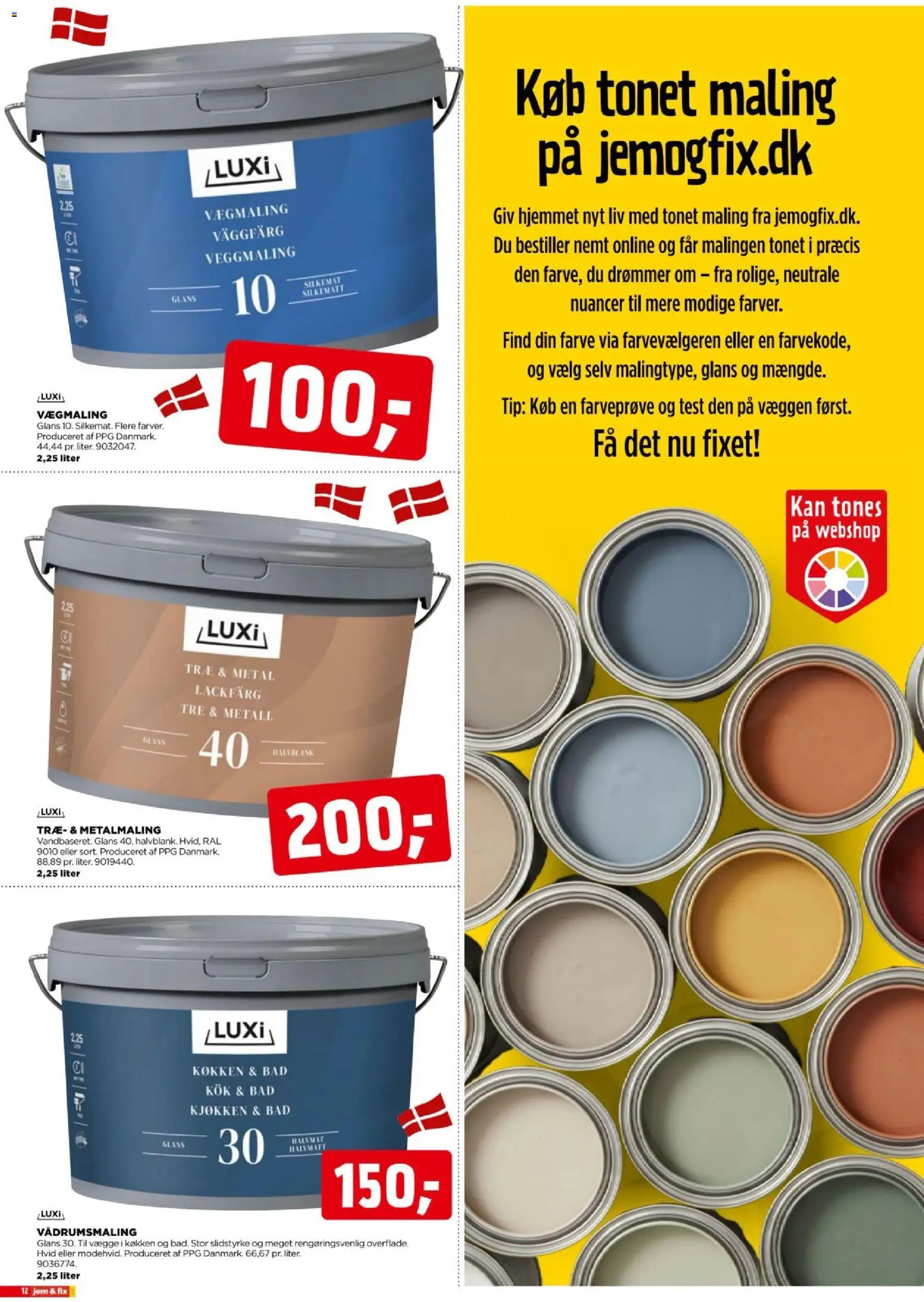 Jem & fix tilbudsavis – gyldig fra 18/10/2026 | Side: 12 | Produkter: Maling, Bad