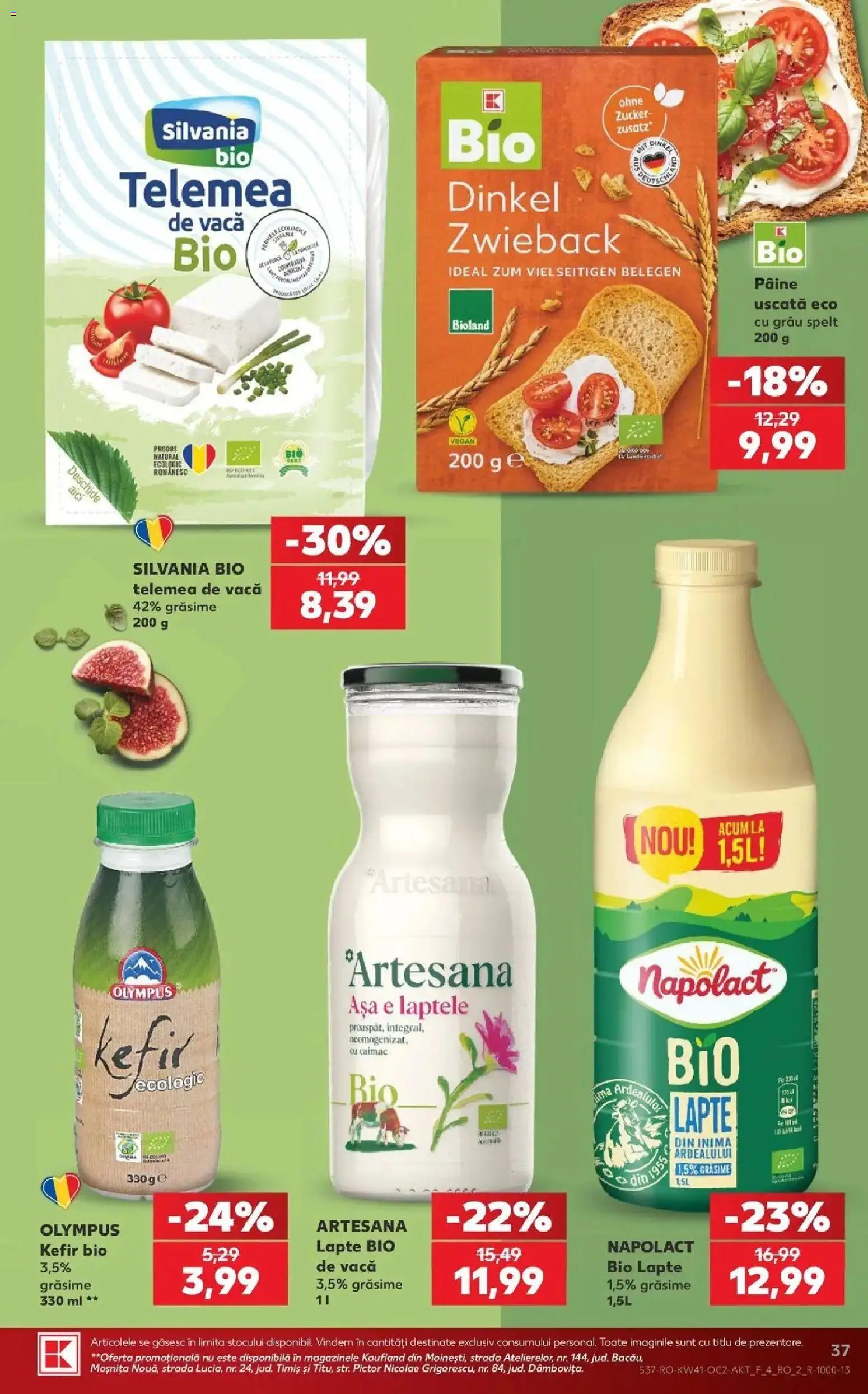 Kaufland Baia Mare 07.10.2026 - Revista si Oferta | Pagină: 37 | Produse: Bio, Lapte, Pâine, Kefir