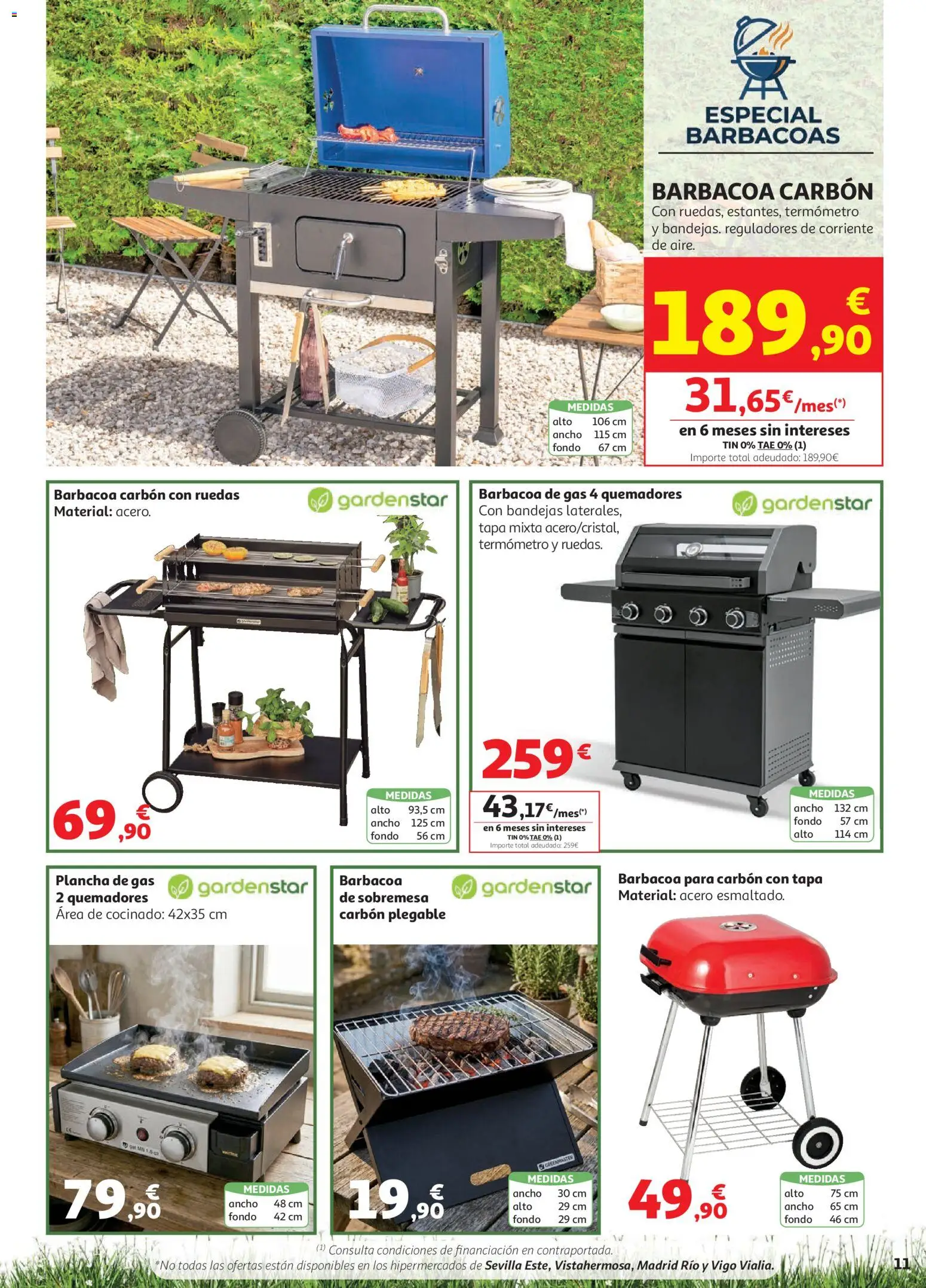 Alcampo Aire Libre HG Cat │ válido desde el 05.05.2026 | Página: 11 | Productos: Barbacoa, Plancha, Termómetro