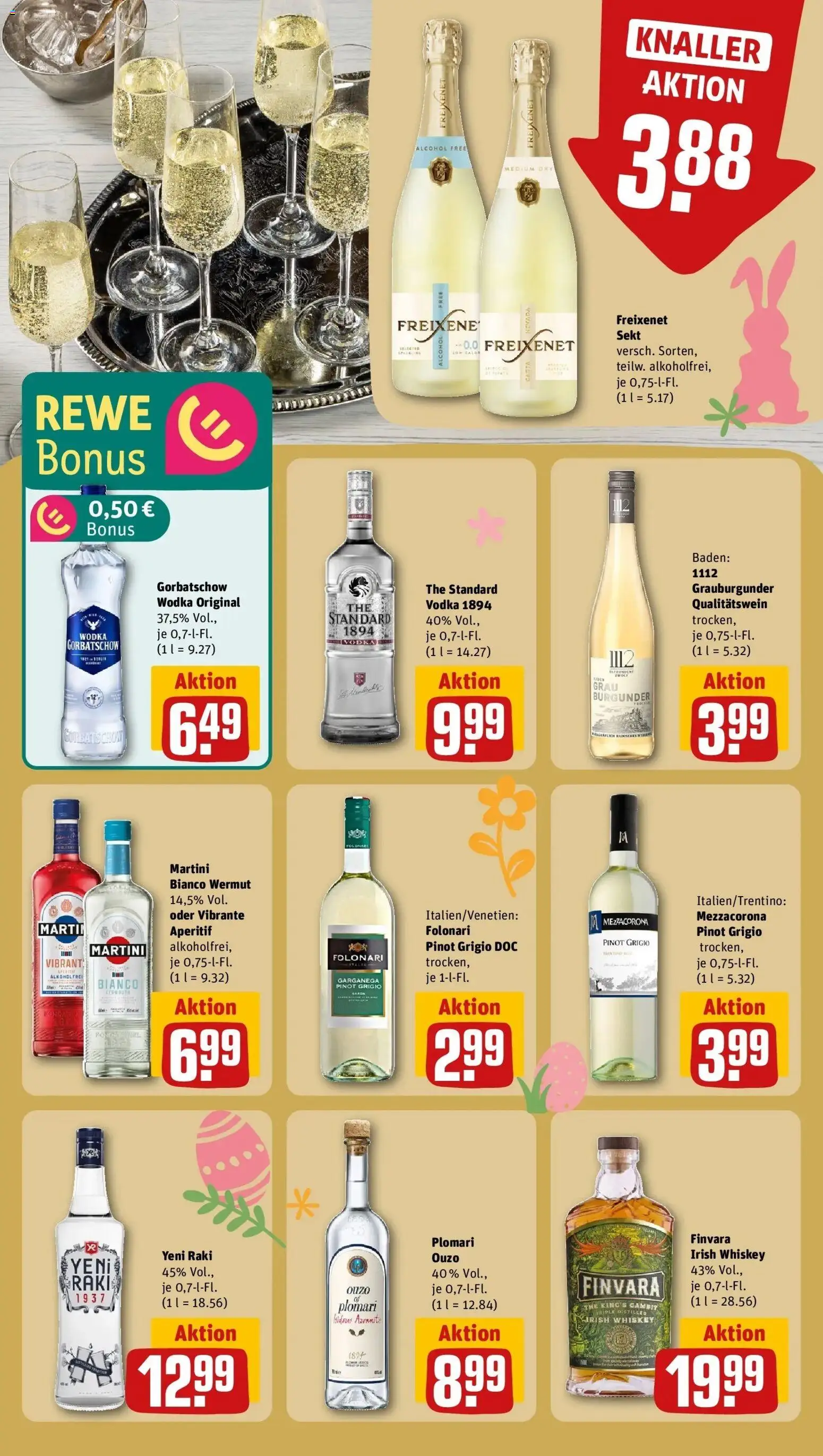 Rewe Prospekt Gründau / Lieblos	 – gültig ab 15.03.2026 | Seite: 19 | Produkte: Ouzo, Freixenet, Sekt, Ouzo plomari