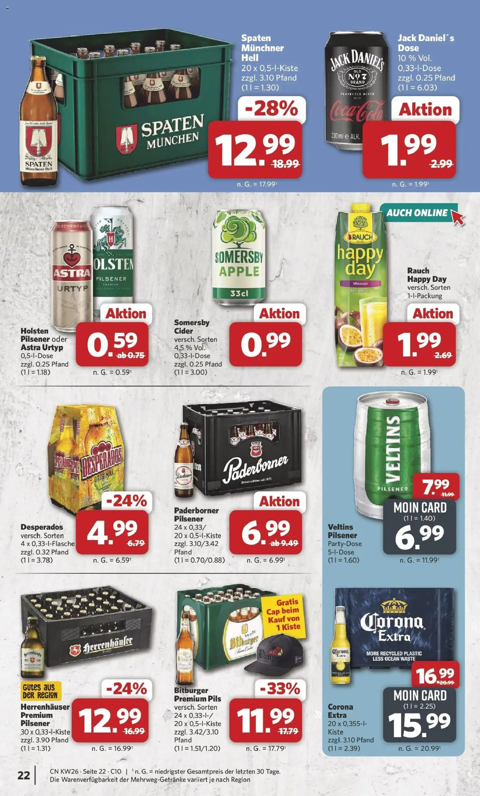 Combi Prospekt Celle – gültig ab 22.06.2026 | Seite: 27 | Produkte: Pils, Jack Daniel's, Apple, Desperados