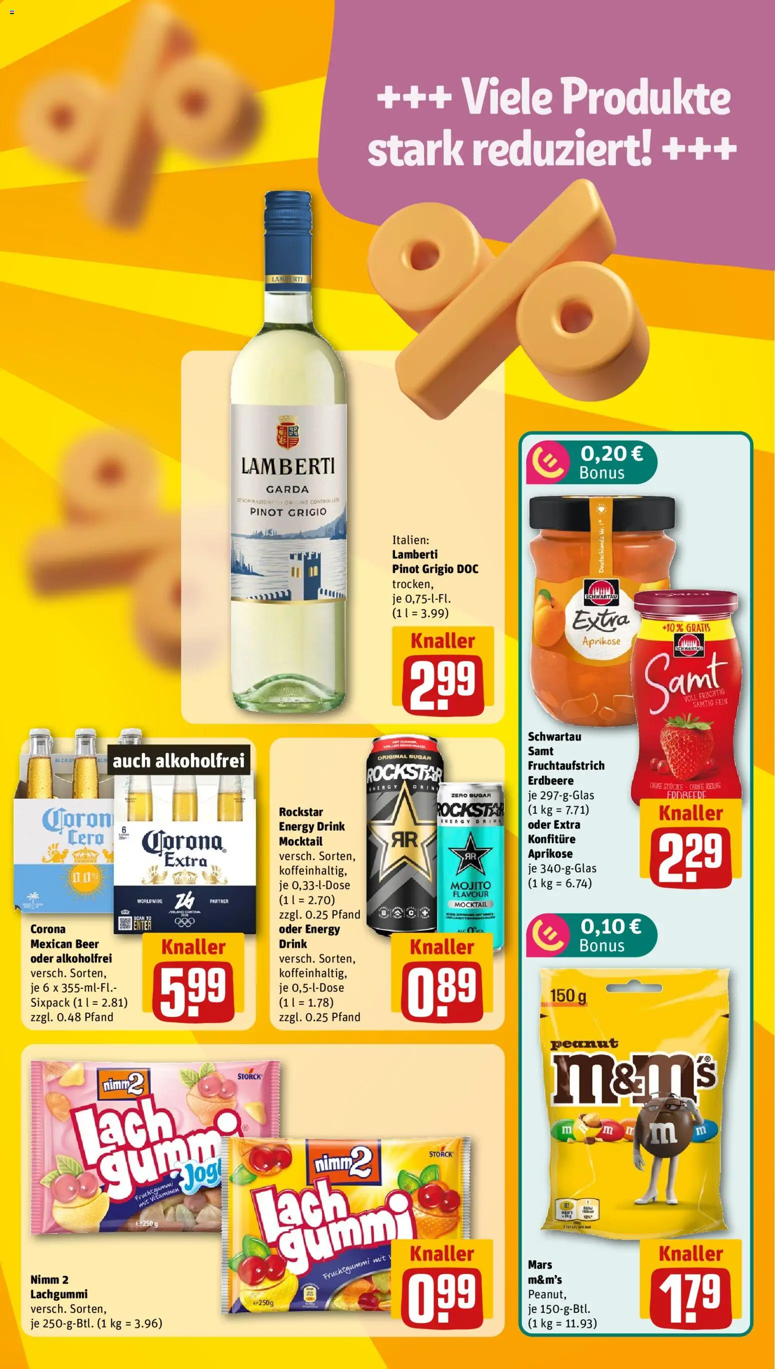 Rewe Prospekt – gültig ab 17.08.2026 | Seite: 7 | Produkte: Energy, Rockstar, M&M's, Mars