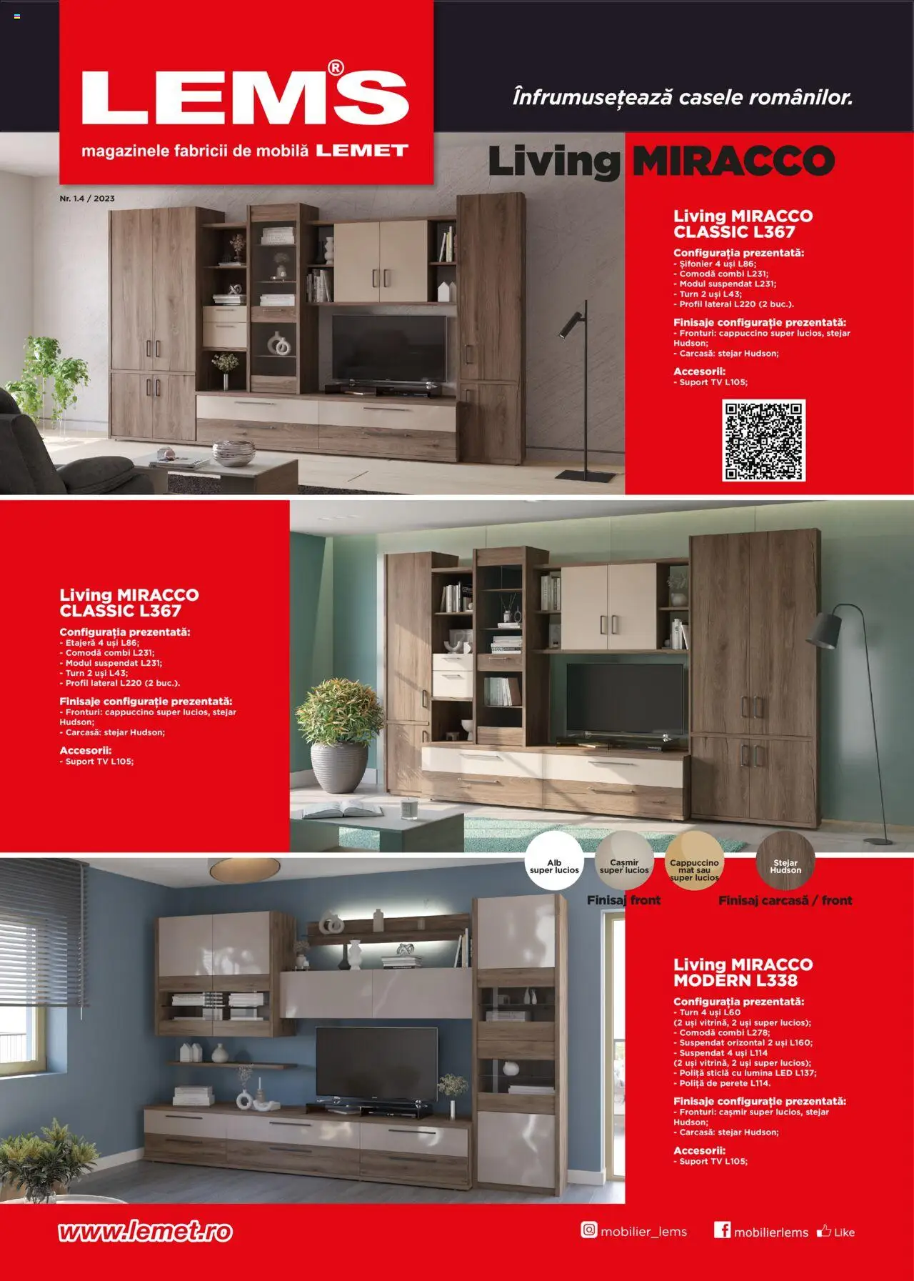 Noul catalog Lem’s – valabil de la 20.11.2023 | Pagină: 1 | Produse: Carcasă, Șifonier, Comodă, Etajeră