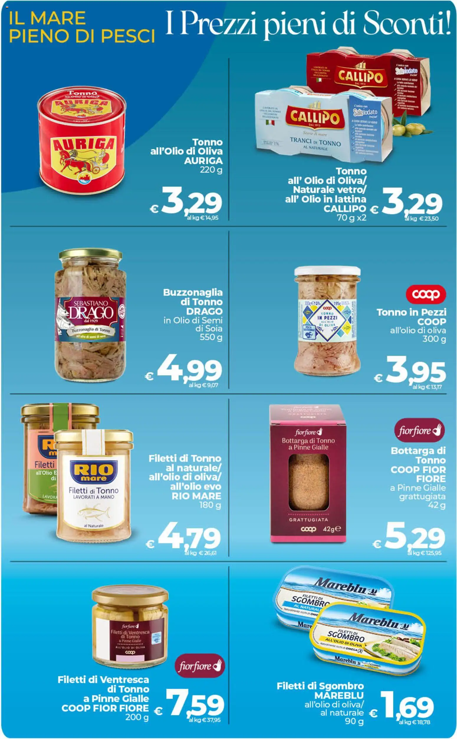 Volantino COOP del 21/07/2026 | Pagina: 26 | Prodotti: Sale, Olio, Ventresca, Sgombro