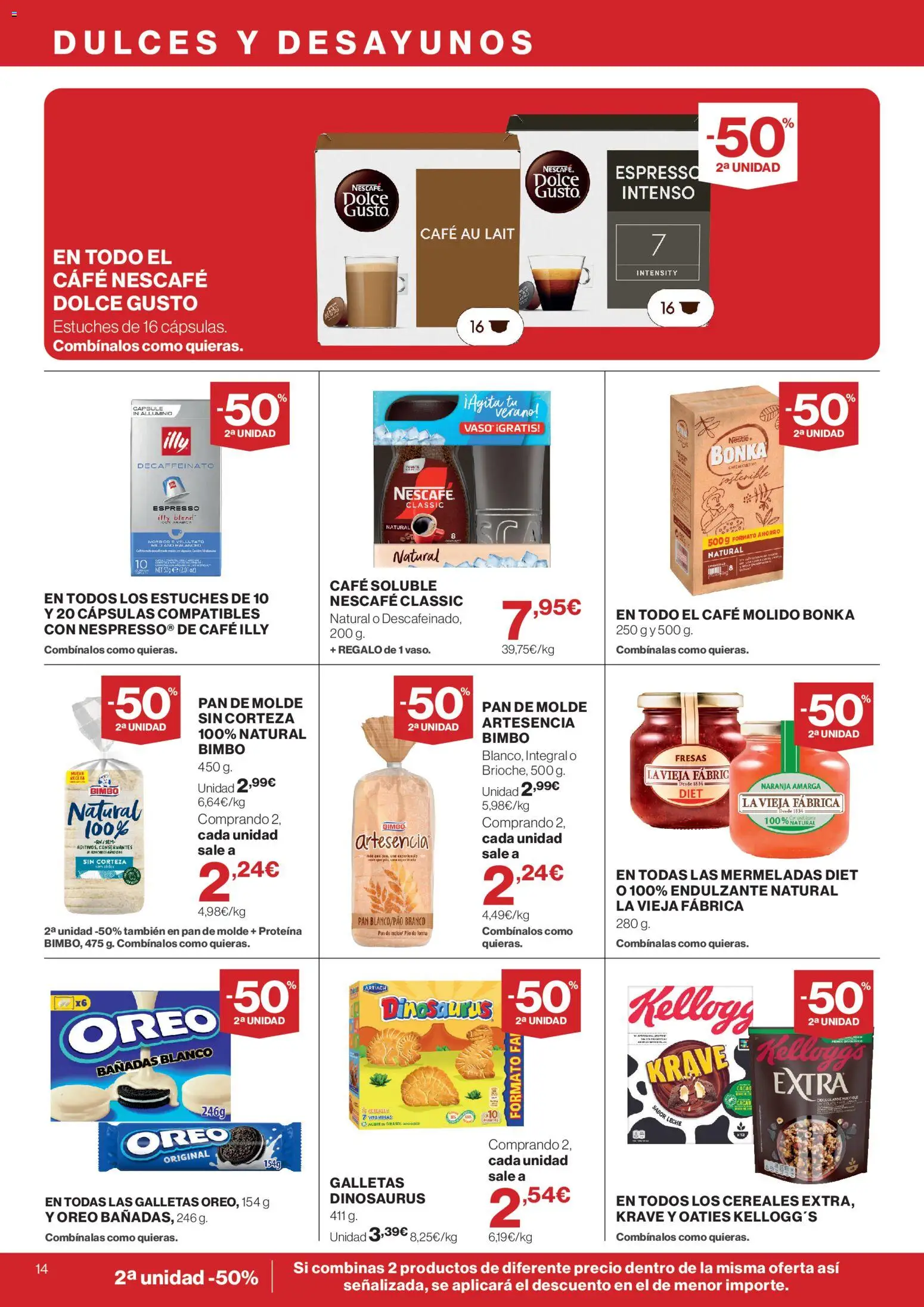 Supercor folleto │ válido desde el 16/07/2026 | Página: 14 | Productos: Pan, Café molido, Cereales, Galletas