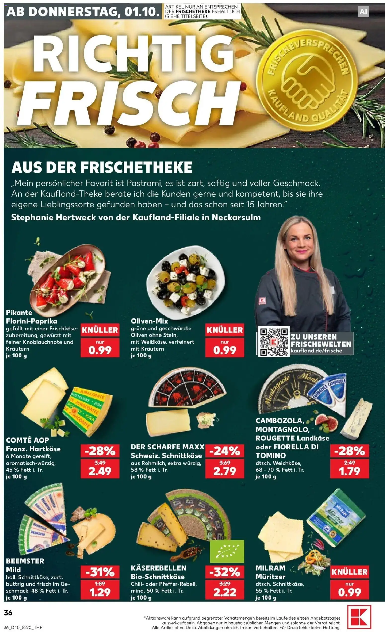 Prospekt Kaufland ab 28.09.2026 » Angebote Online zum Blättern | Seite: 46 | Produkte: Milram, Chili, Frischkase