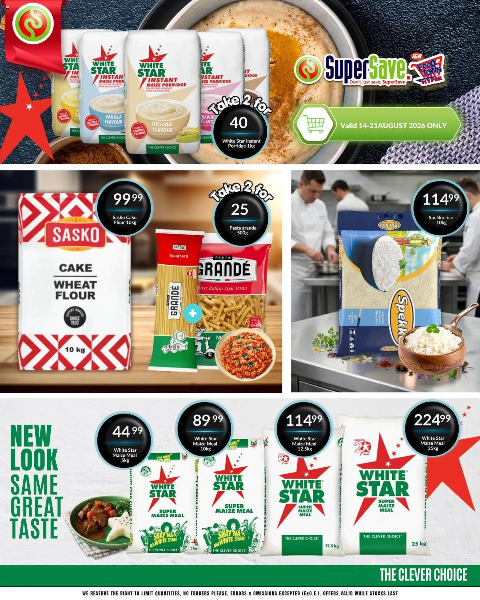 New Super Save catalogue – valid from 18/08/2026 | Page: 10 | Products: Vanilla, Maize meal, Rice, Spaghetti