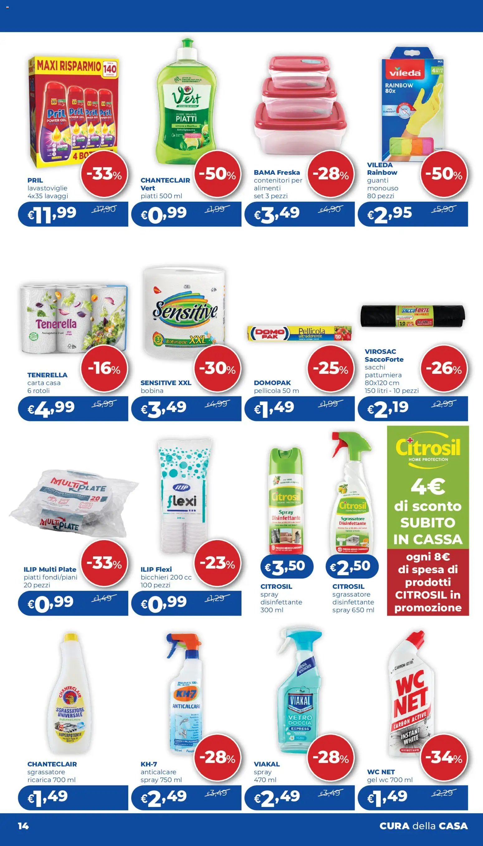 Volantino Acqua e Sapone del 02/07/2026 | Pagina: 14 | Prodotti: Anticalcare, Basilico, Pattumiera, Doccia