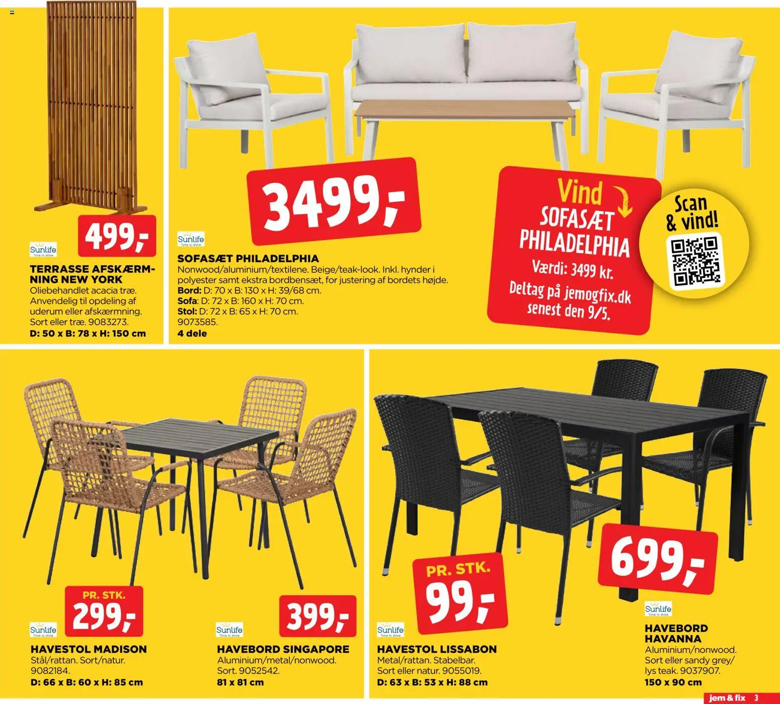 Jem & fix tilbudsavis – gyldig fra 03.05.2026 | Side: 3 | Produkter: Sofa, Bord, Stol
