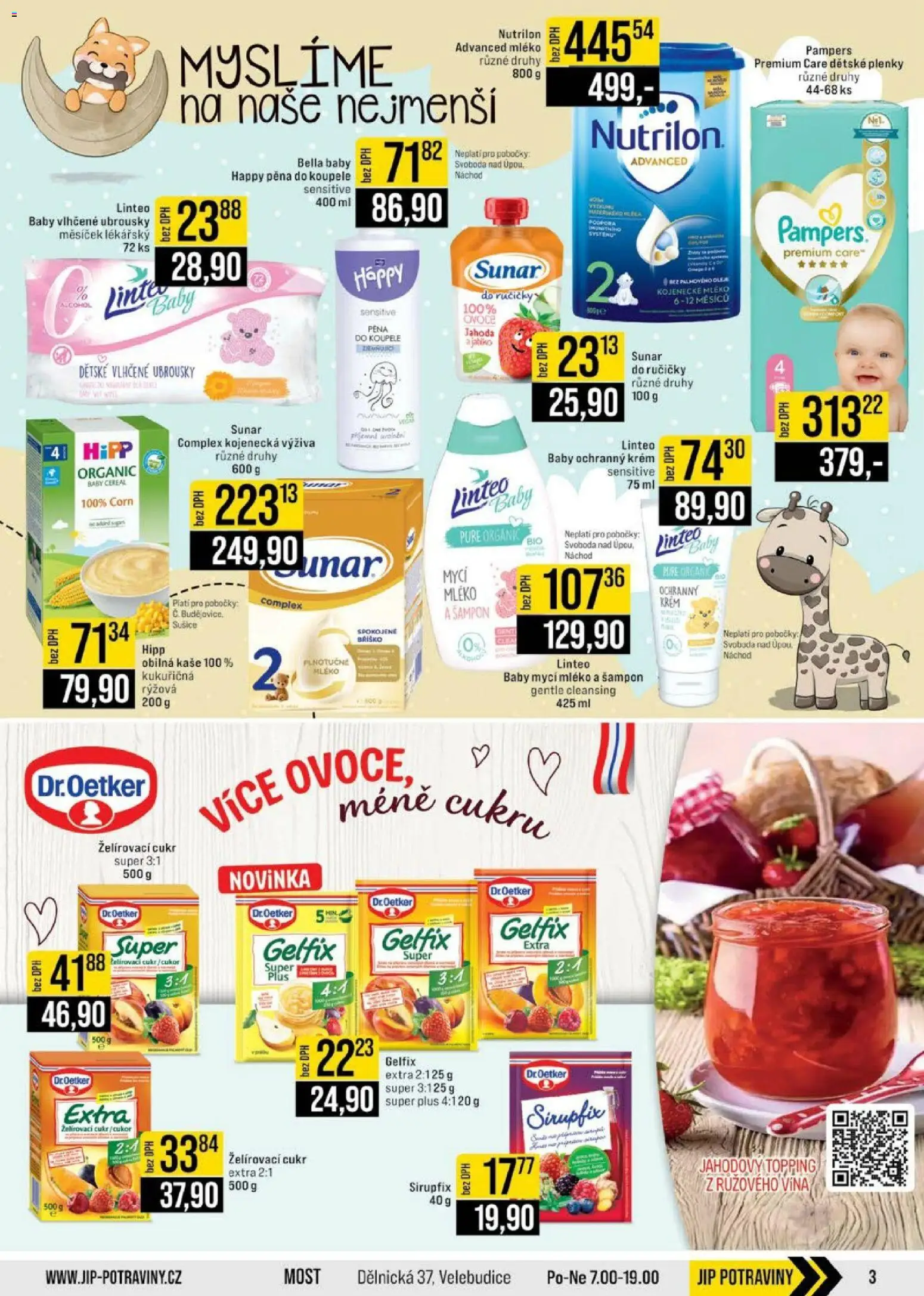 Jip leták - Cash & Carry od 27.05.2026 | Strana: 3 | Produkty: Vlhčené ubrousky, Ovoce, Potraviny, Kaše