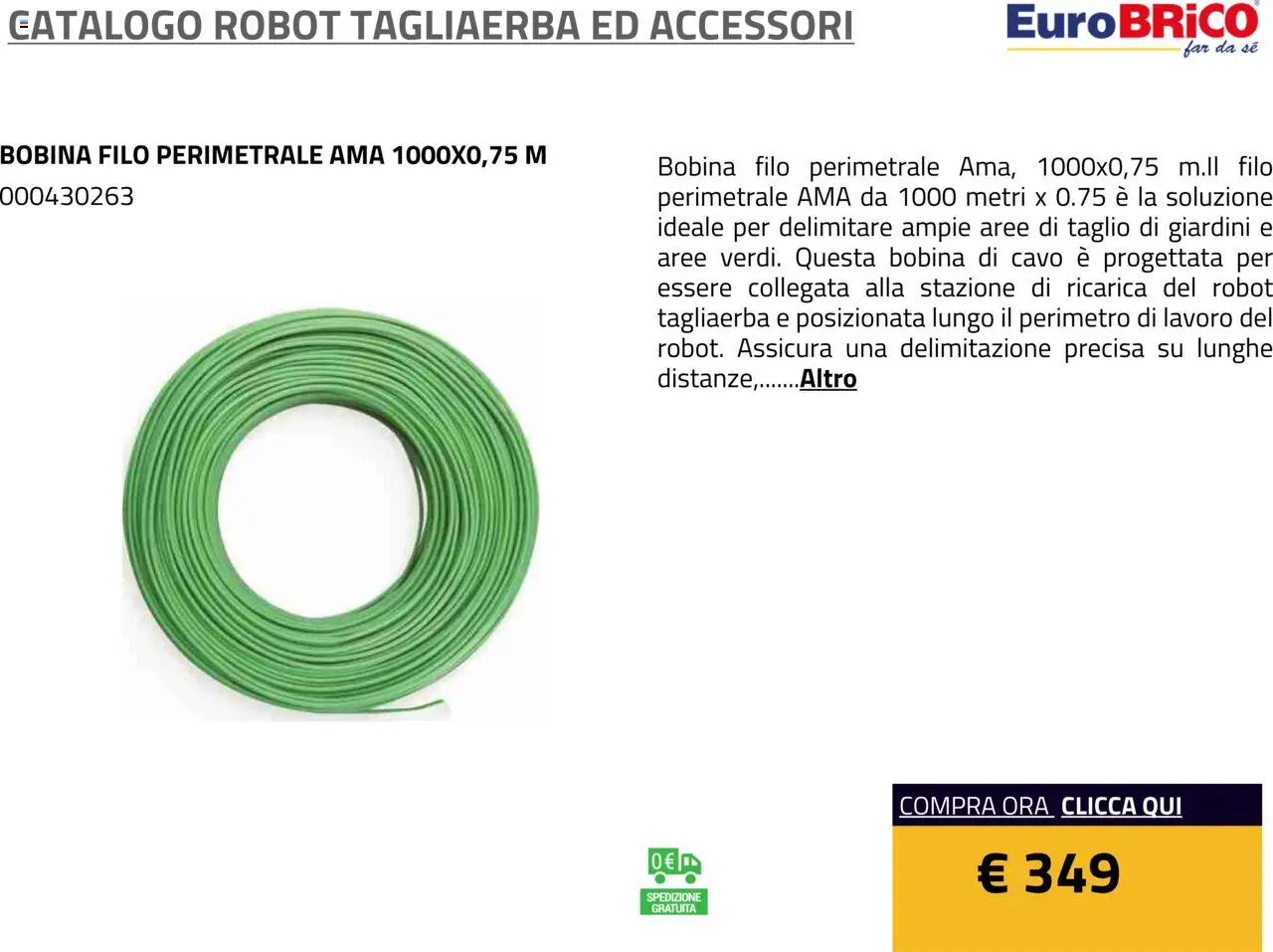 Volantino Eurobrico del 23.07.2025 | Pagina: 20 | Prodotti: Cavo, Robot