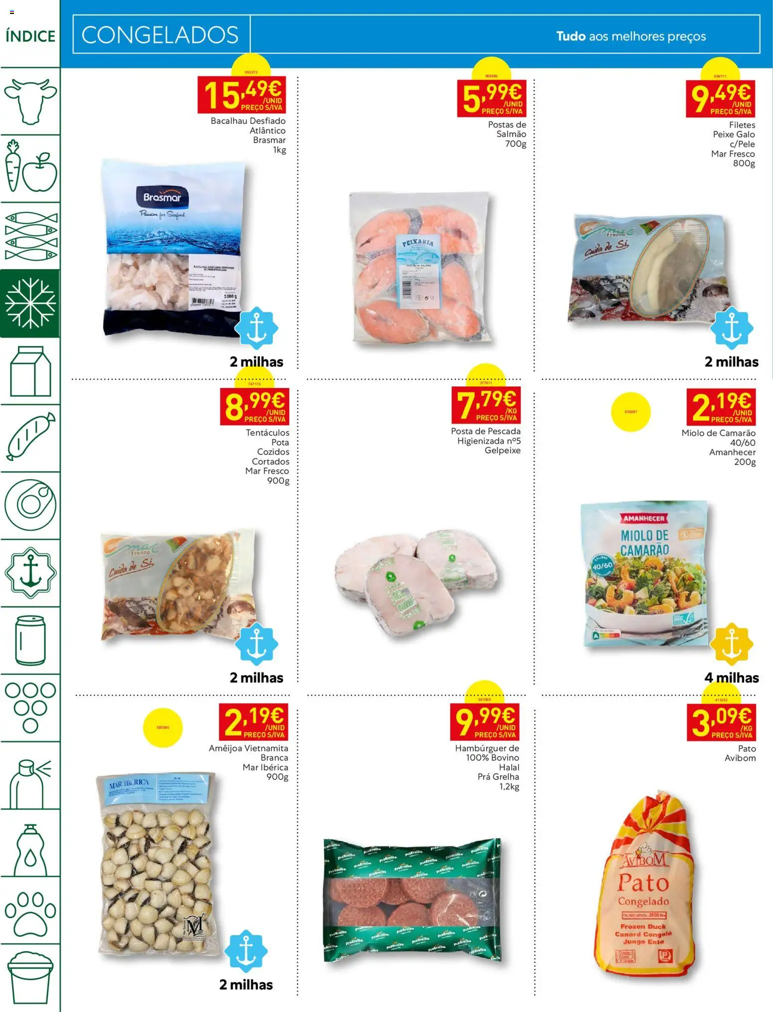 Recheio folheto │ válido de 20/10/2026 | Página: 8 | Produtos: Pato, Camarão, Salmão, Peixe