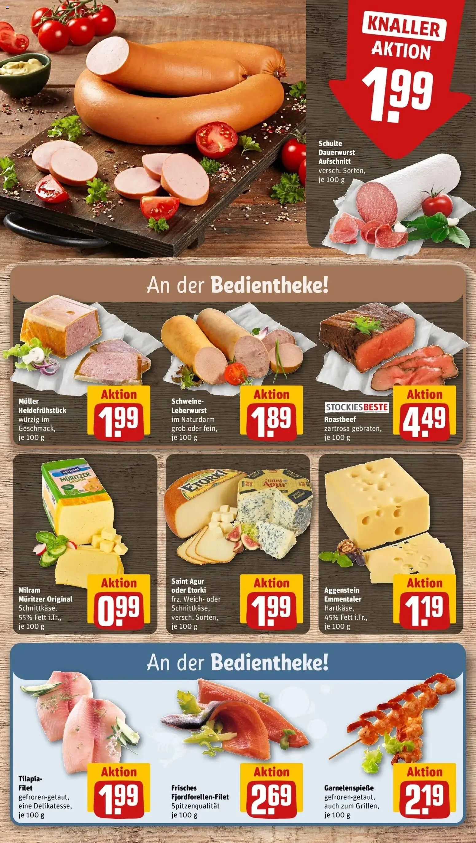 REWE Prospekt ab 17.08.2026 zum Blättern » Angebote | Seite: 11 | Produkte: Roastbeef, Milram