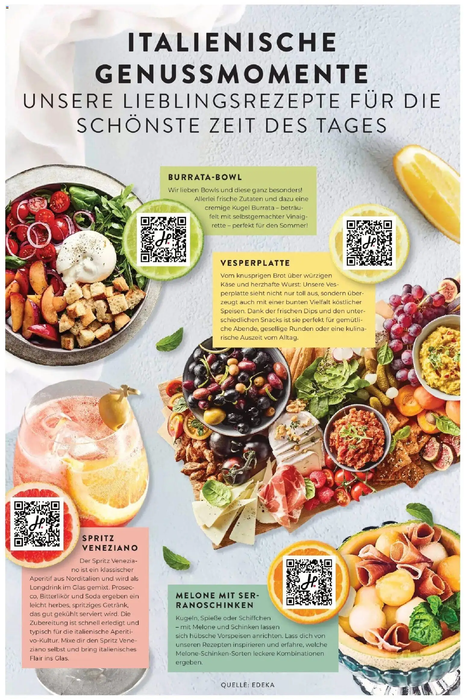 Edeka Prospekt Schliengen (ab 17.08.2026) » Angebote Online | Seite: 8 | Produkte: Käse, Spieße, Burrata, Schinken