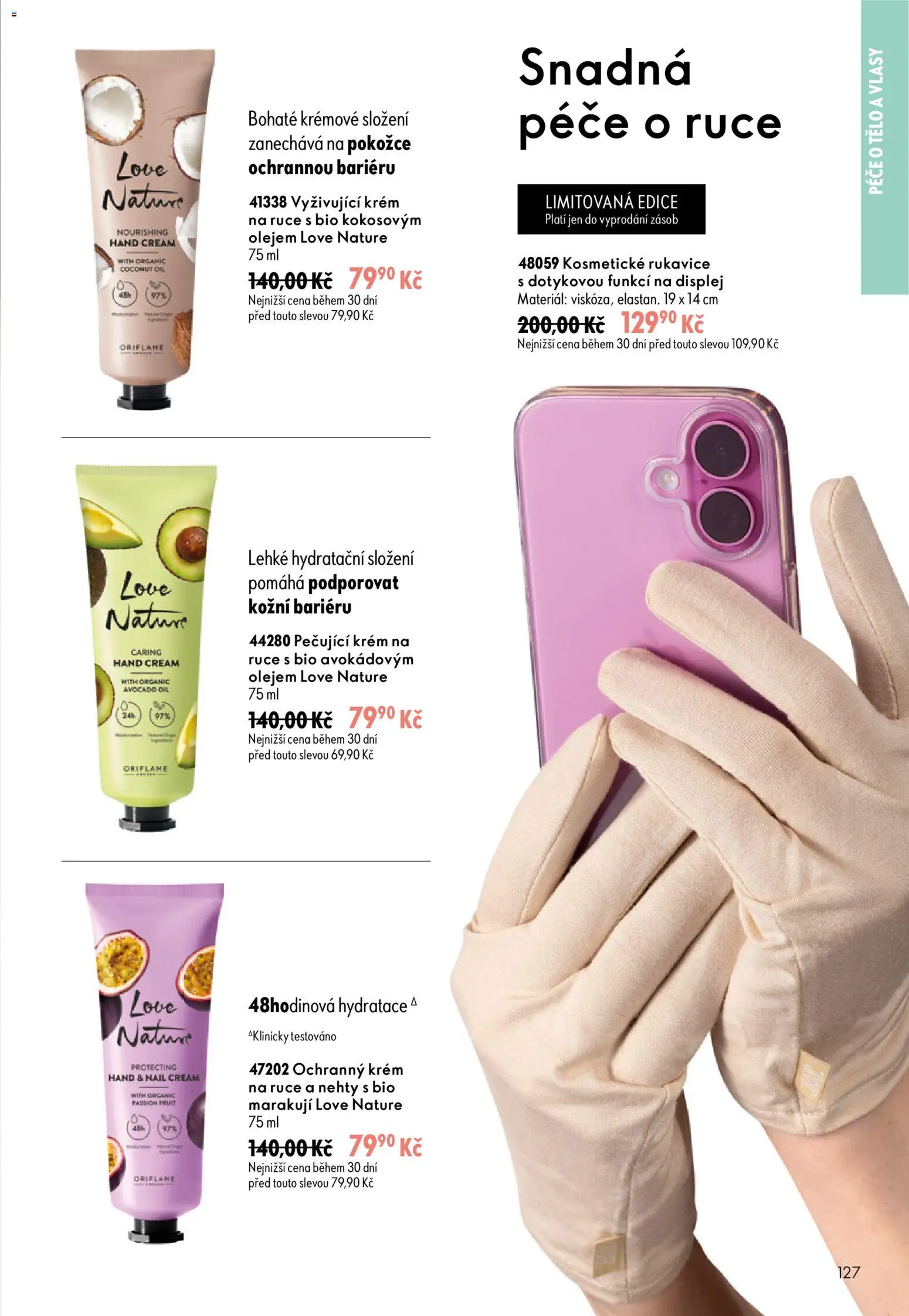 Oriflame katalog č. 13/2026 od 09.09.2026 | Strana: 127 | Produkty: Rukavice, Krém, Nehty
