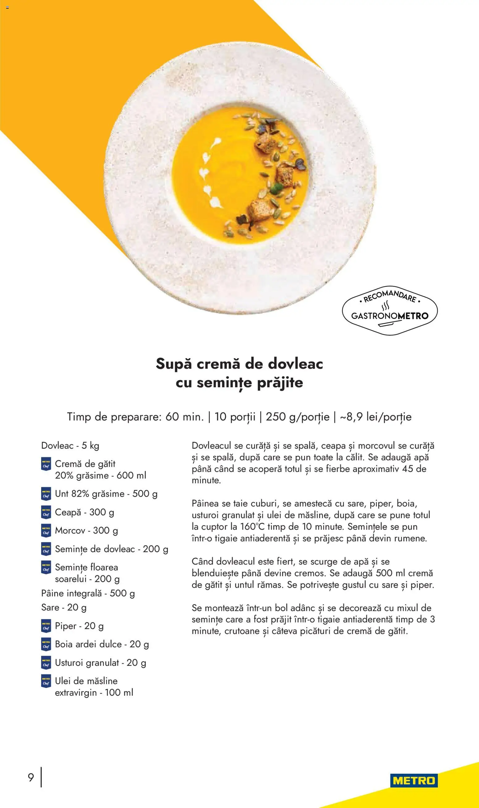 Noul catalog Metro – valabil de la 10.11.2025 | Pagină: 9 | Produse: Tigaie, Semințe, Sare, Usturoi