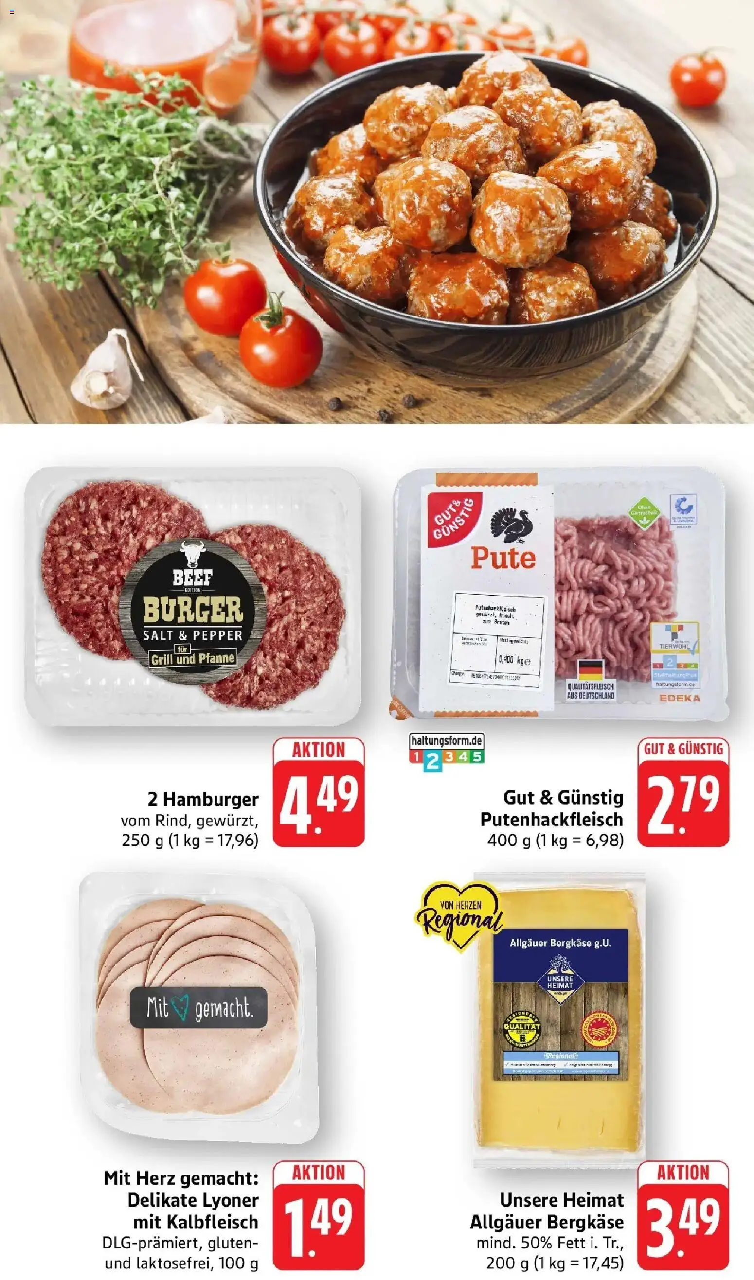nah & gut Prospekt Gengenbach – gültig ab 14.06.2026 | Seite: 3 | Produkte: Pute, Grill, Burger