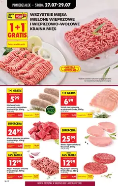 Pogląd oferty "Big burger wołowy Kraina Mięs, 380 g, Big burger wołowy Kraina Mięs, 380 g" - ważna od 27.07.2026 | Strona: 34