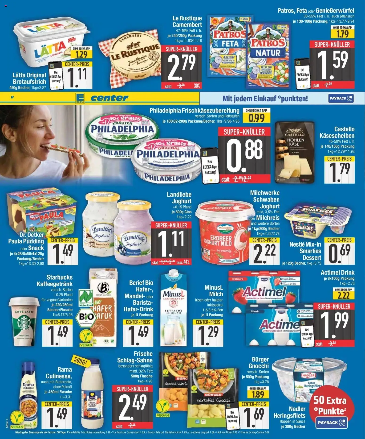 Edeka prospekt Neuburg An Der Donau – gültig ab 10.05.2026 | Seite: 8 | Produkte: Schlagsahne, Feta, Philadelphia, Smarties