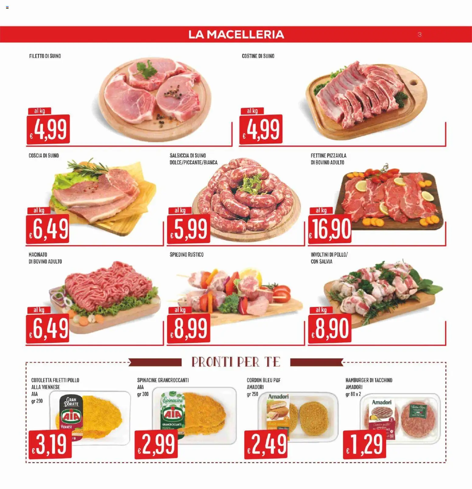 Volantino SISA del 28.05.2026 | Pagina: 3 | Prodotti: Tè, Tacchino, Salsiccia, Macinato