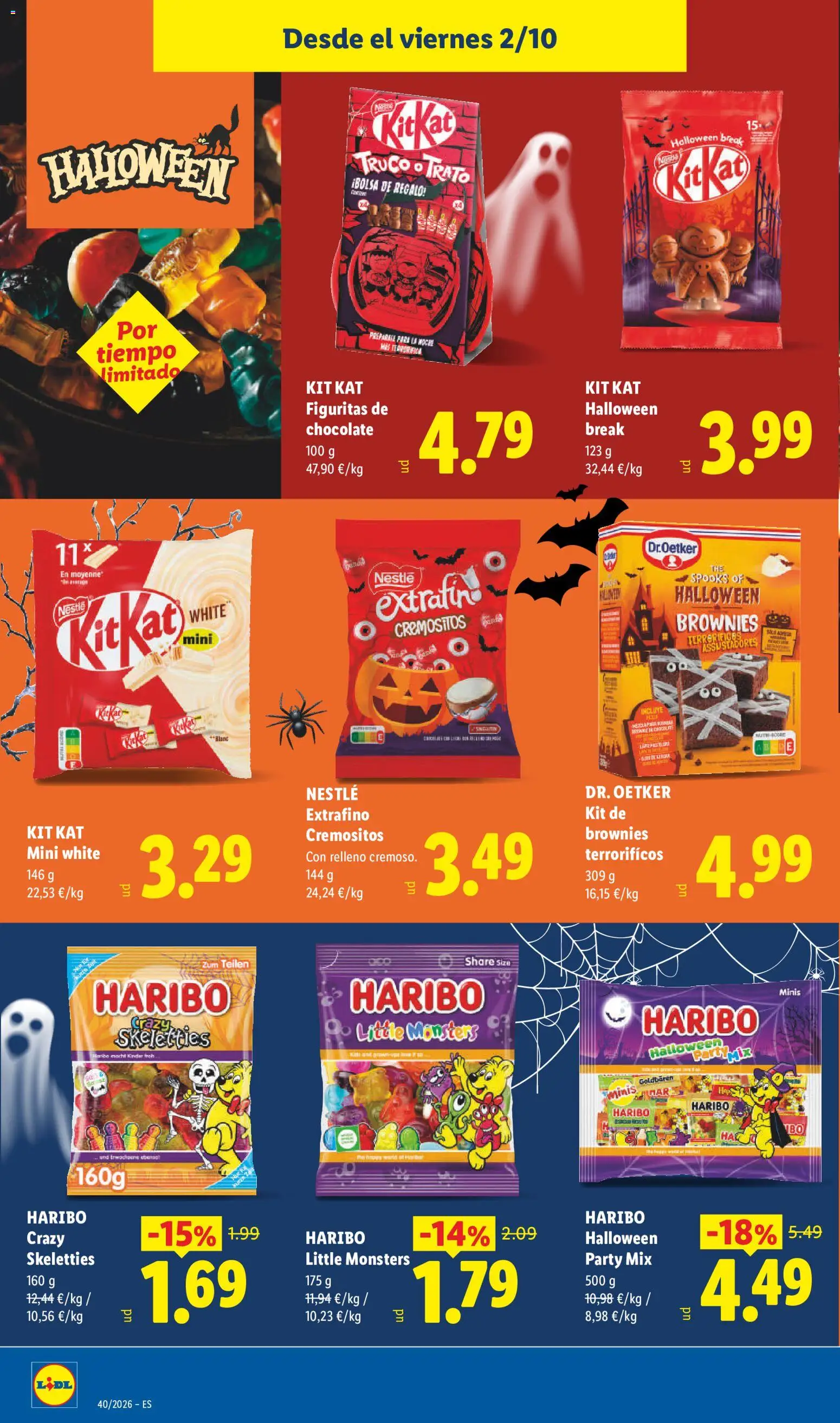 Lidl folleto Halloween │ válido desde el 02/10/2026 | Página: 8 | Productos: Chocolate, Bolsa, Brownies