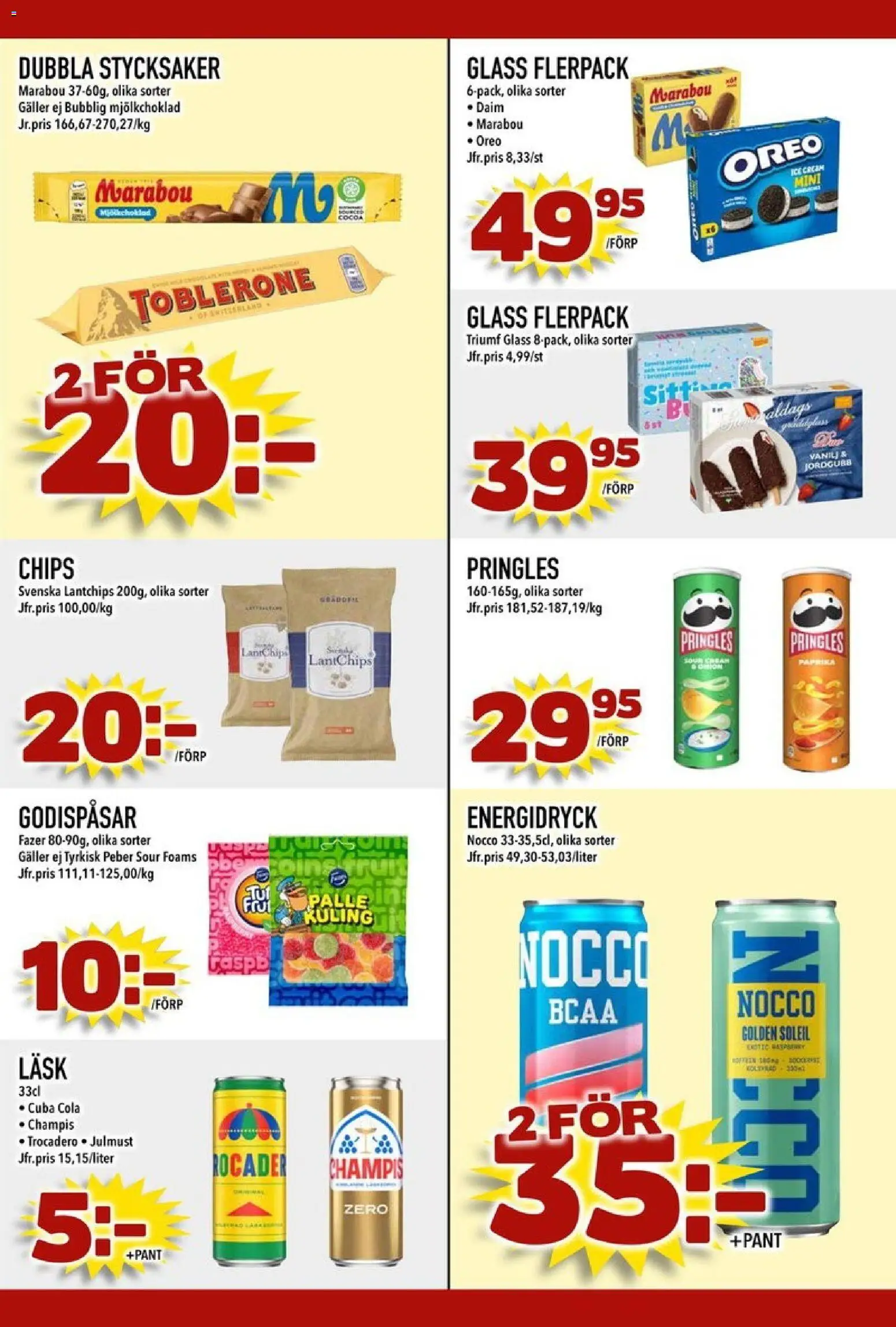 Din Mat reklamblad aktuell från 21/09/2026 | Sida: 7 | Produkter: Paprika, Galler, Chips, Glass
