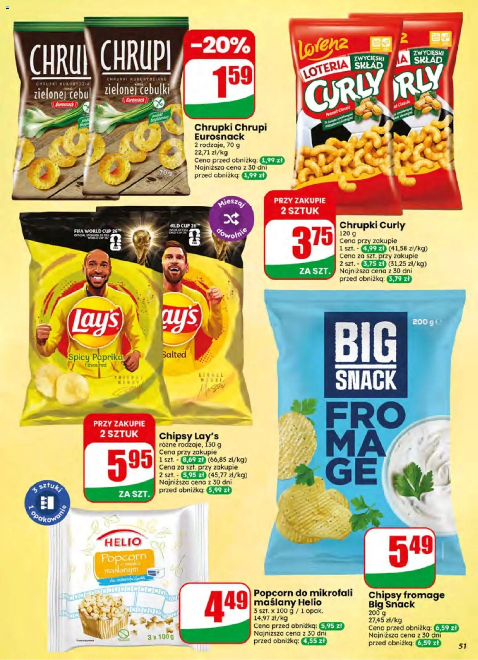 Dino gazetka od 24.06.2026 | Strona: 51 | Produkty: Chipsy, Chrupki, Popcorn