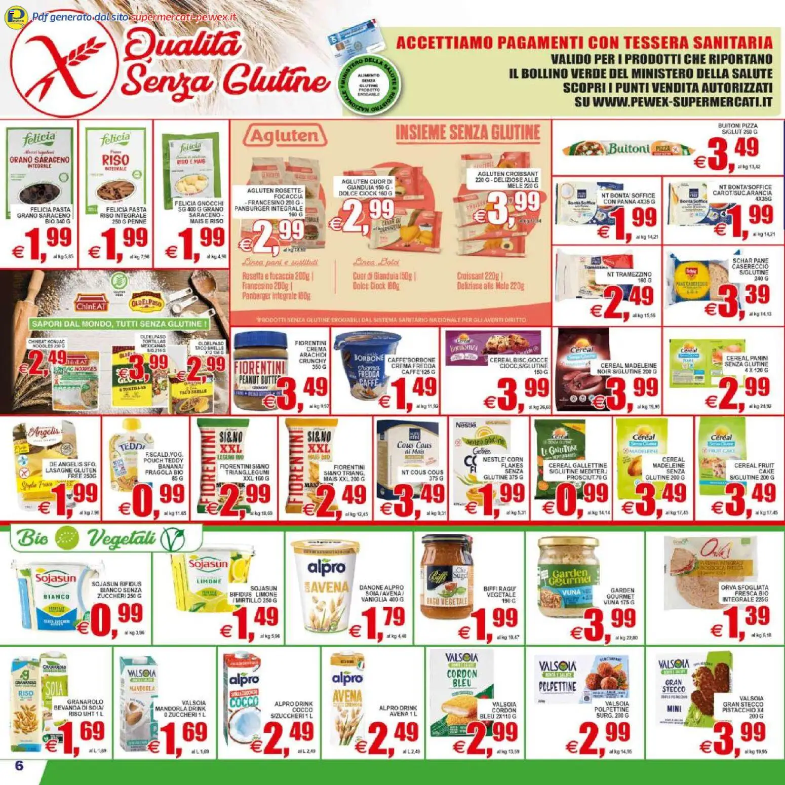 Volantino Pewex del 08.05.2026 | Pagina: 6 | Prodotti: Riso, Cous cous, Mais, Croissant