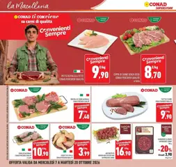 Anteprima del volantino HAMBURGER DI ANGUS SAPORI&IDEE CONAD 180 g, Hamburger di Angus Sapori&Idee Conad 180 g valido a partire dal 07/10/2026 | Pagina: 28 | Prodotti: Pollo, Filetto, Suino, Hamburger
