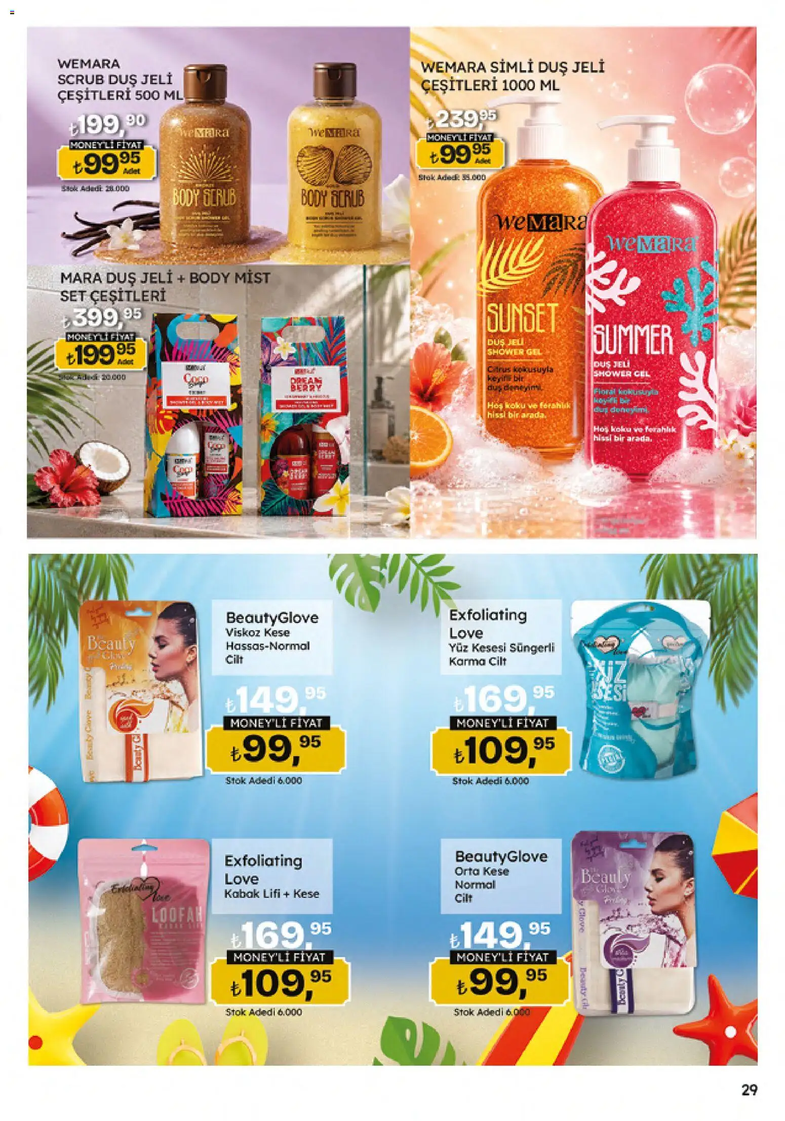 Migros Katalog - Migroskop - 04.06.2026 tarihinden itibaren geçerlidir | Sayfa: 29 | Ürünler: Kabak, Duş jeli, Koku, Keşe