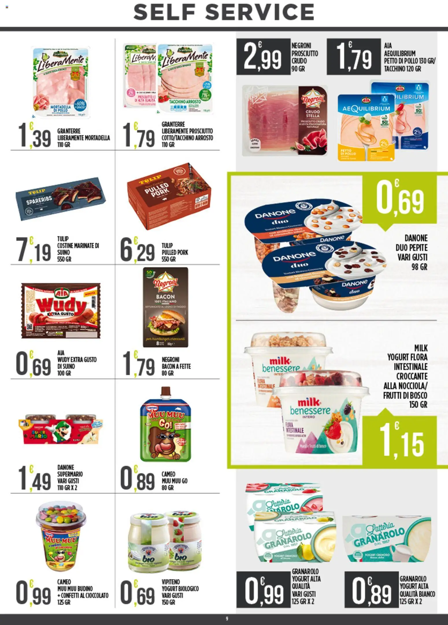 Volantino Euroesse del 01.06.2026 | Pagina: 9 | Prodotti: Petto di Pollo, Pollo, Suino, Tacchino