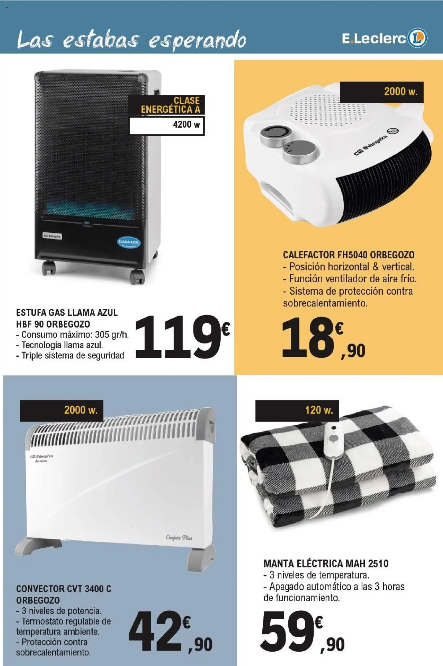 E.Leclerc folleto Electro │ válido desde el 14/10/2026 | Página: 7 | Productos: Manta, Ventilador