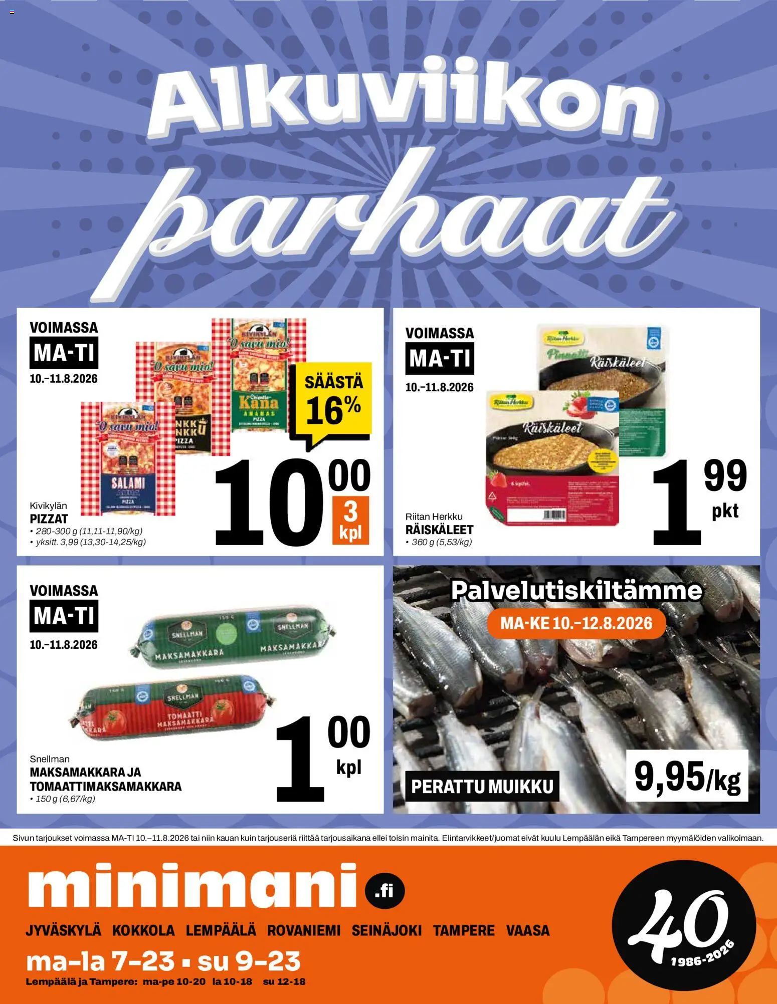 Minimani tarjoukset – voimassa 05/08/2026 alkaen | Sivu: 16