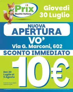 Anteprima del volantino Prix volantino Vo' valido a partire dal 28/07/2026
