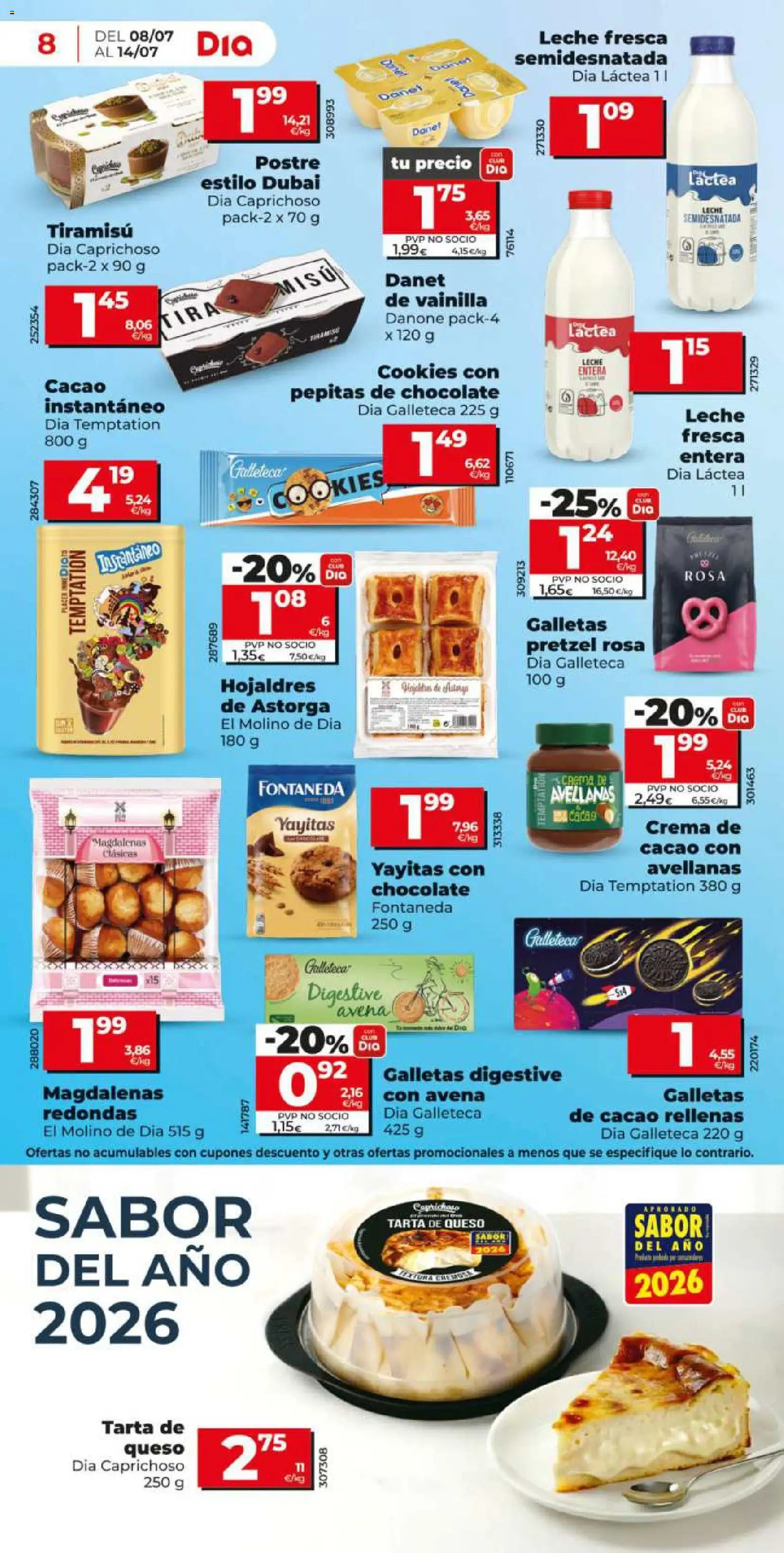 Dia - folleto Market │ válido desde el 08/07/2026 | Página: 8 | Productos: Chocolate, Crema de cacao, Crema, Galletas