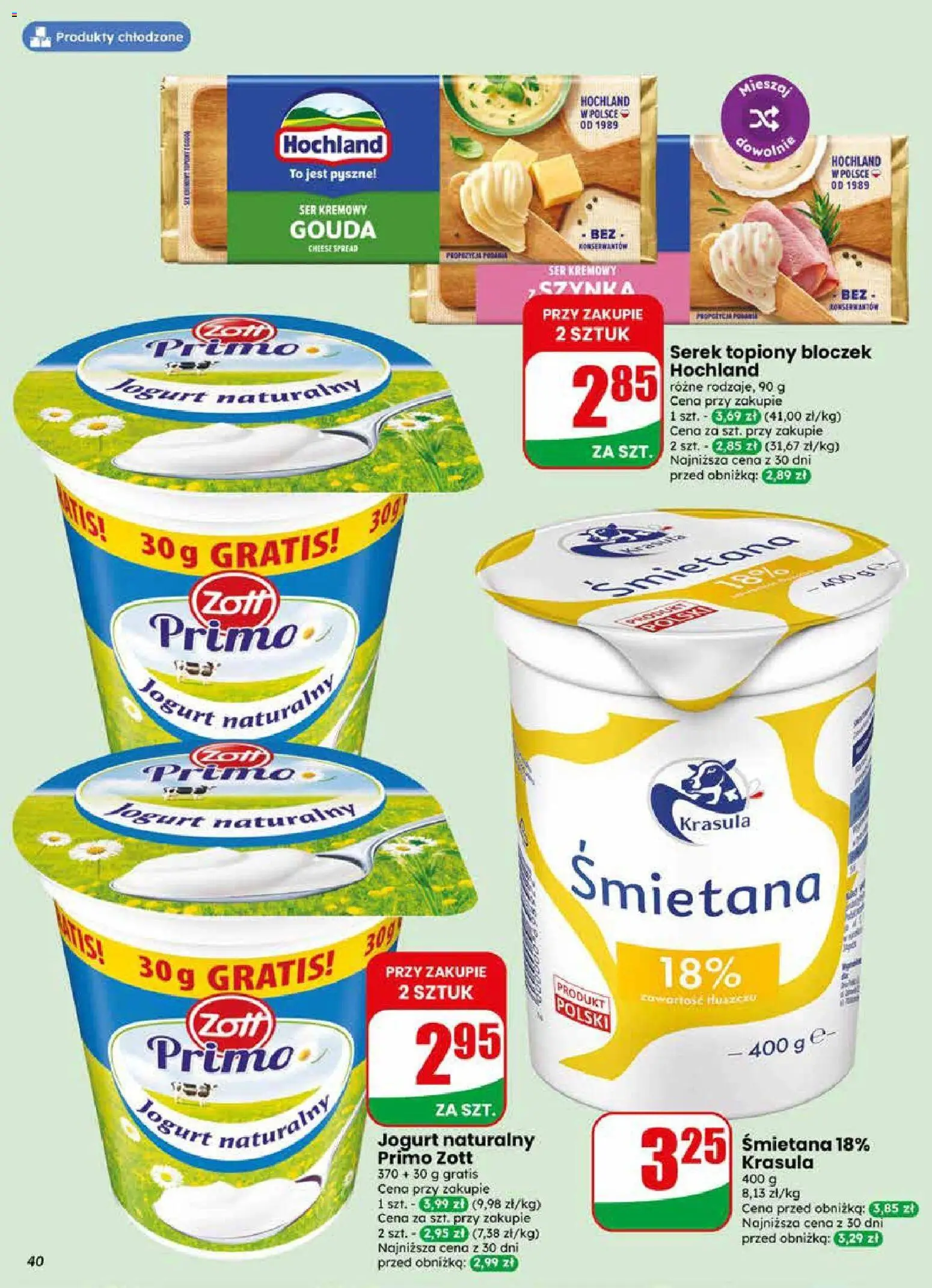 Dino gazetka od 03.06.2026 | Strona: 40 | Produkty: Serek, Jogurt naturalny, Ser, Śmietana