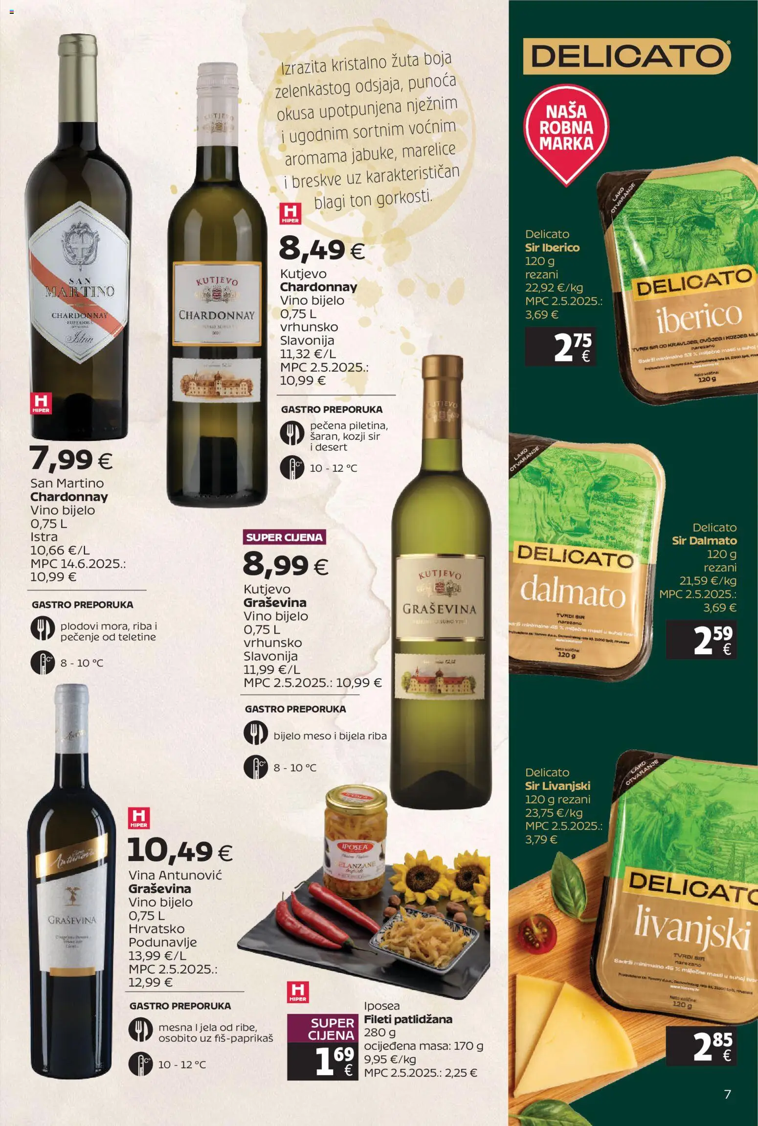 Tommy katalog | vrijedi od 20.07.2026 | Stranica: 7 | Proizvodi: Meso, Vino, Riba, Marelice