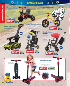 Náhled letáku Sparkys katalog Léto 2026 od 01.05.2026 | Strana: 20 | Produkty: Koloběžka, Baterie, Tříkolka, Odrážedlo