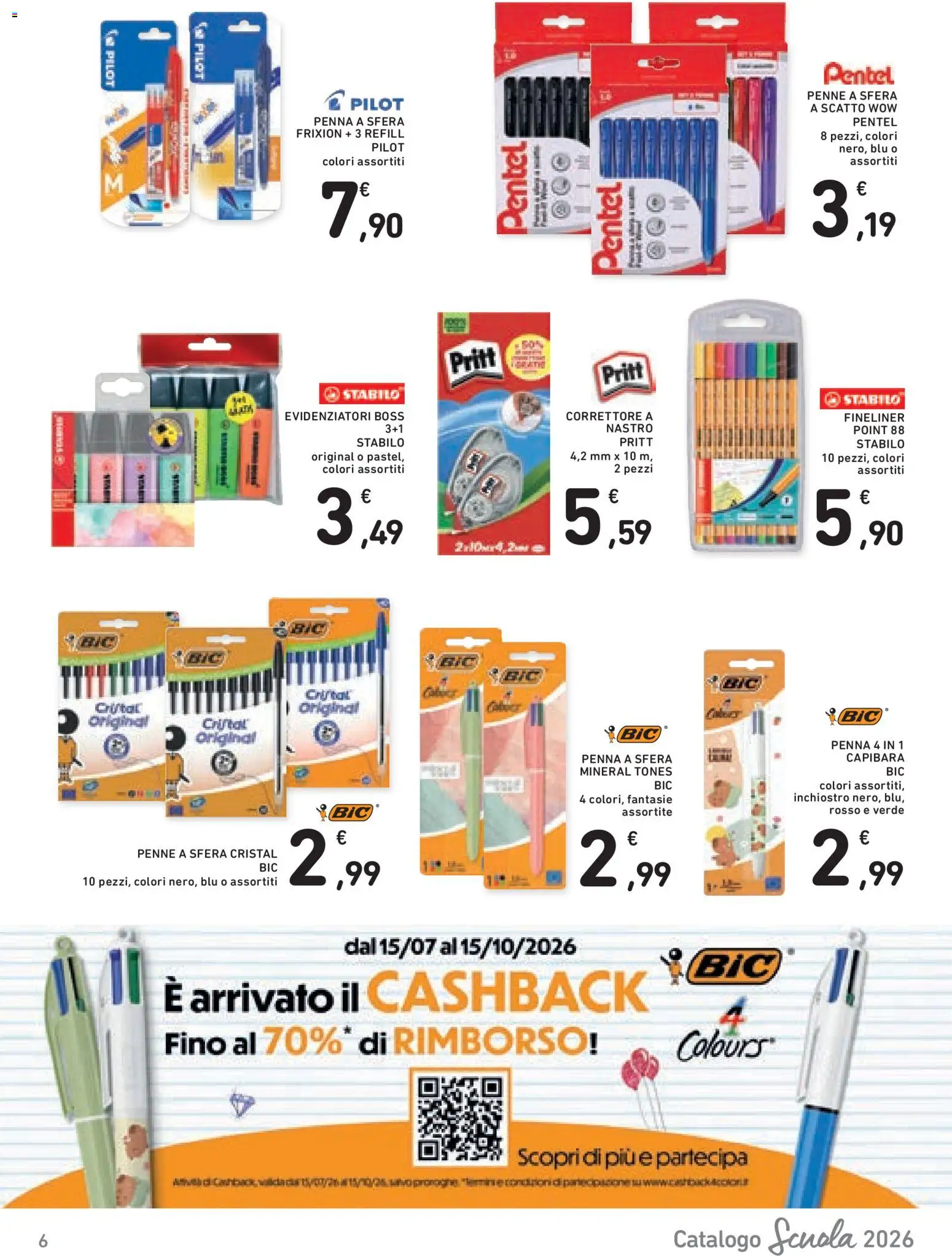 Volantino Conad del 21/08/2026 | Pagina: 6 | Prodotti: Penne, Correttore