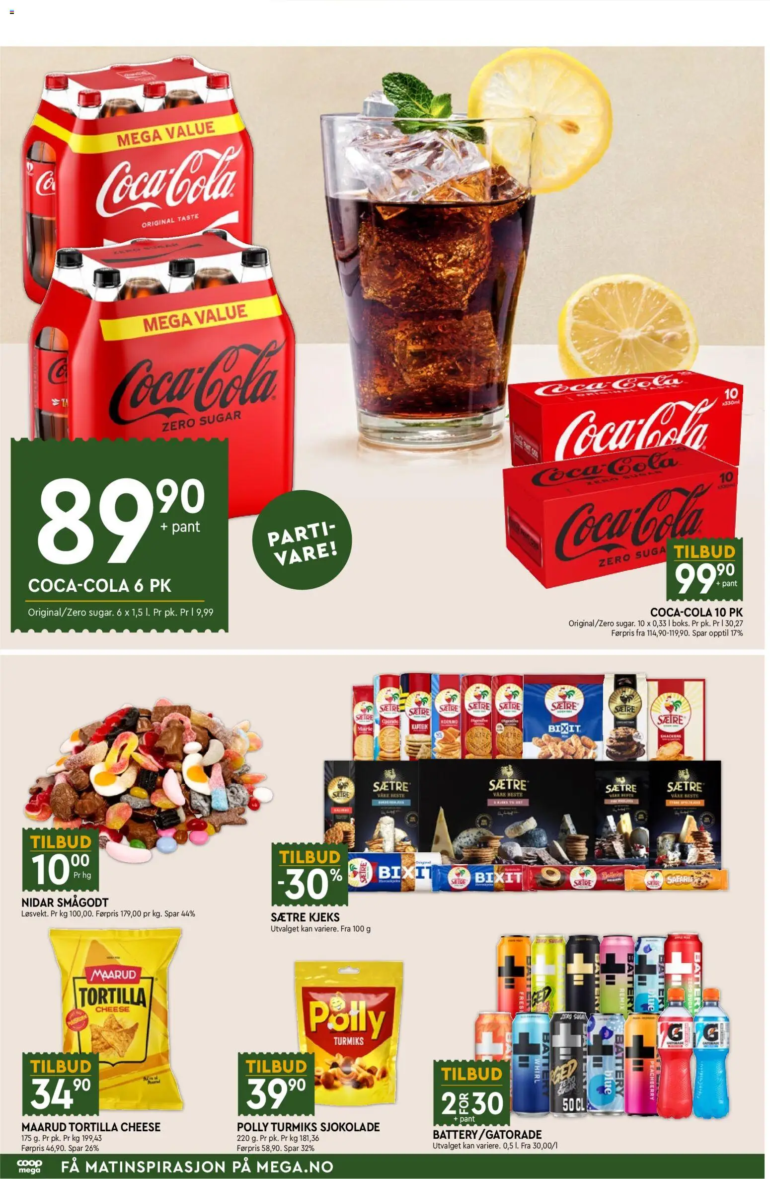 {H1} | Side: 6 | Produkter: Sjokolade, Smågodt, Coca Cola, Cola