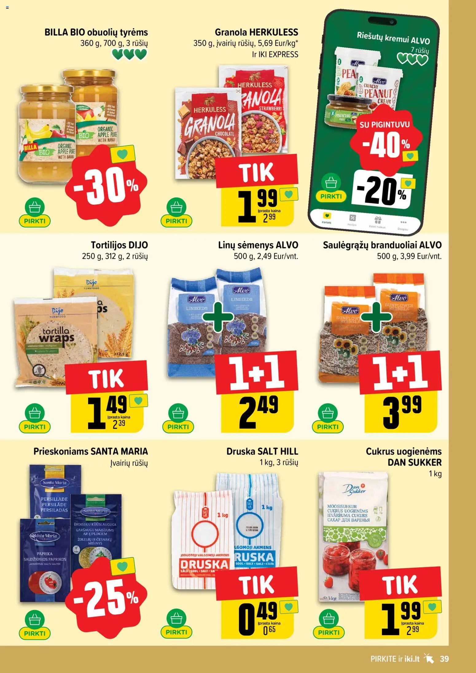 IKI akcijos nuo 15.06.2026 | Puslapis: 39 | Prekių: Paprika, Cukrus, Druska