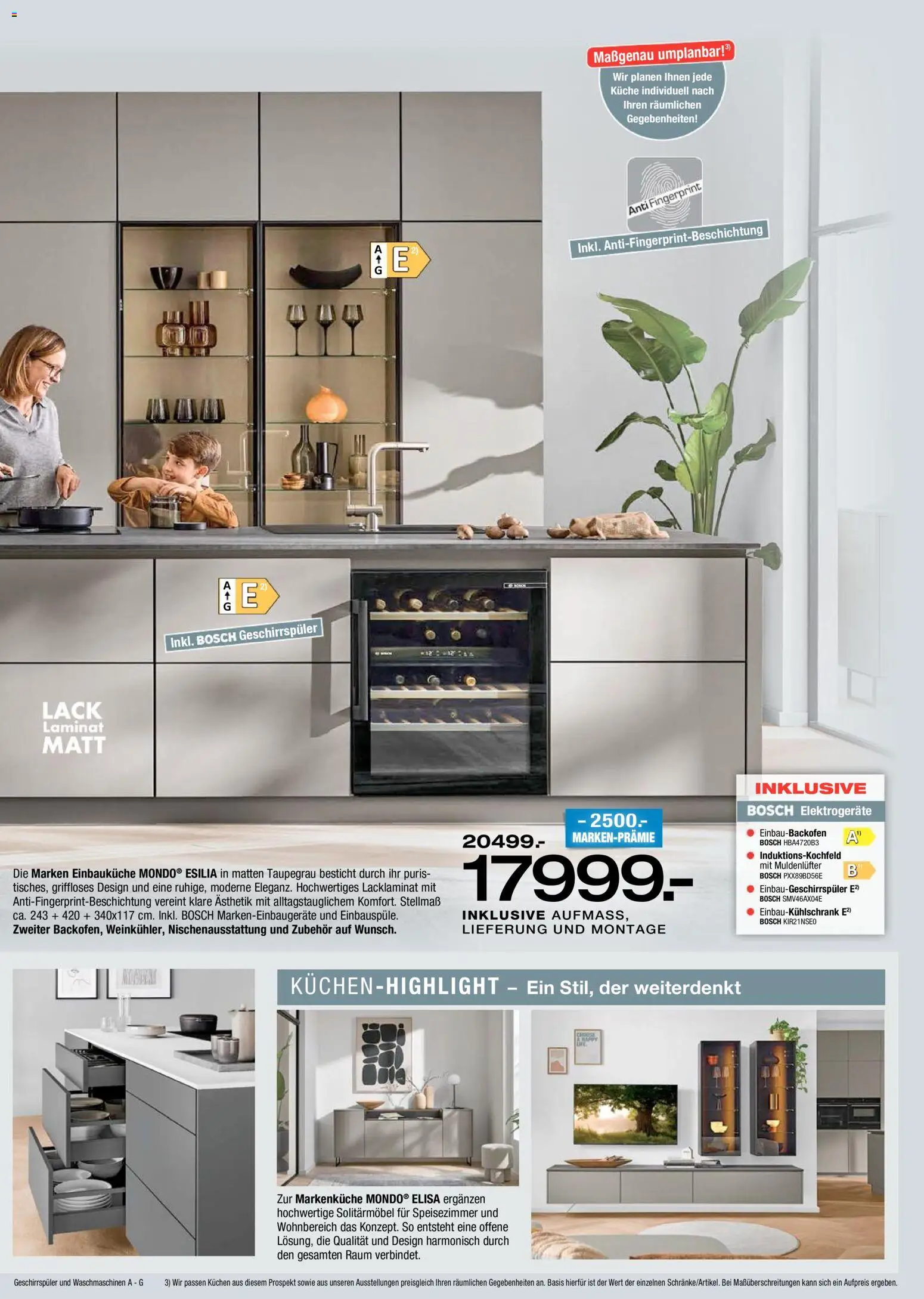Ostermann Küchen neu erleben – gültig ab 07.05.2026 | Seite: 13 | Produkte: Bosch, Geschirrspüler, Küche, Kuchen