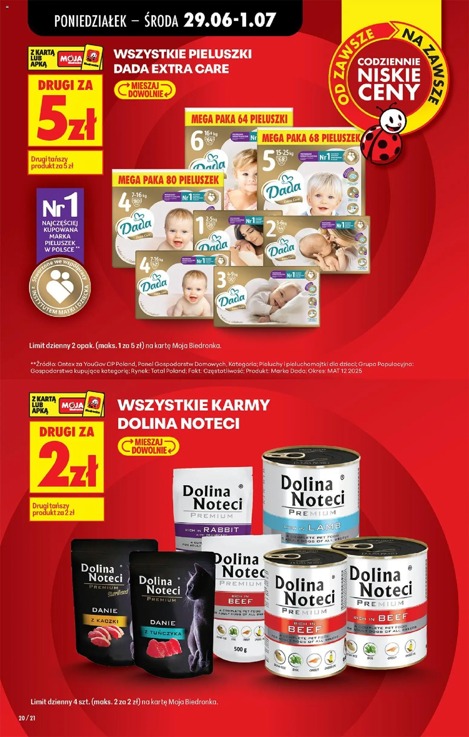 Biedronka gazetka od poniedziałku od 29.06.2026 | Strona: 24 | Produkty: Karta, Pieluchomajtki