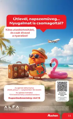 Auchan akciós újság - amely érvényes a következő dátumtól: 2026.06.18. | Oldal: 33