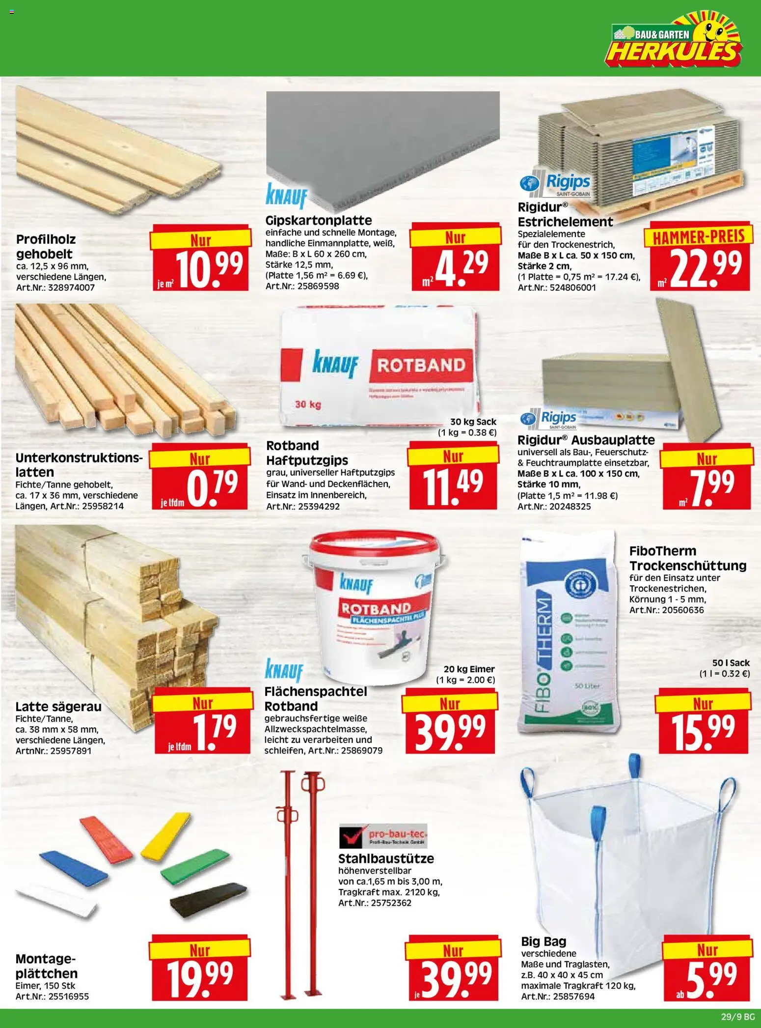 HERKULES Bau & Garten – gültig ab 13.07.2026 | Seite: 9