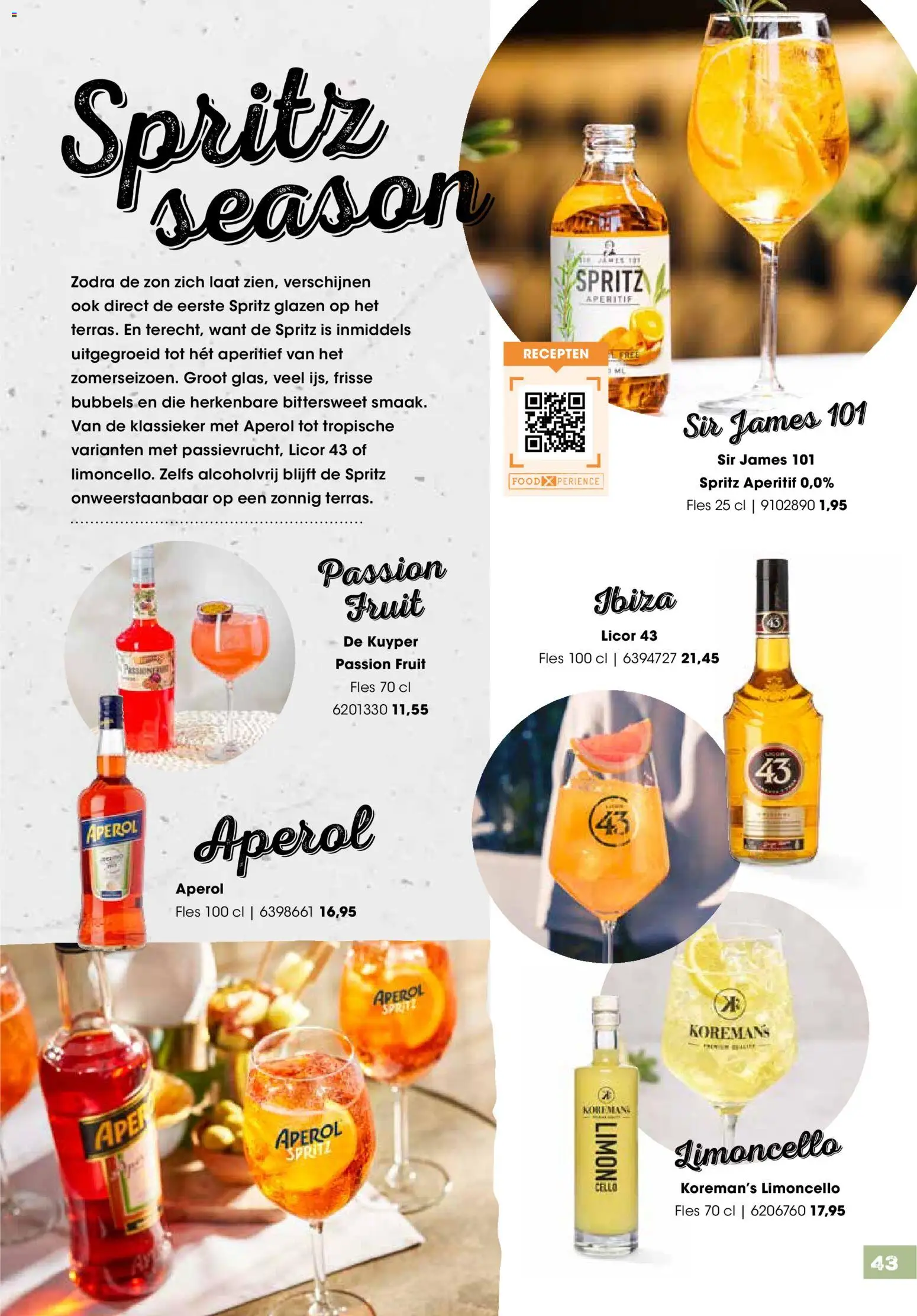 {H1} | Pagina: 43 | Producten: Fles, Aperol, Fruit