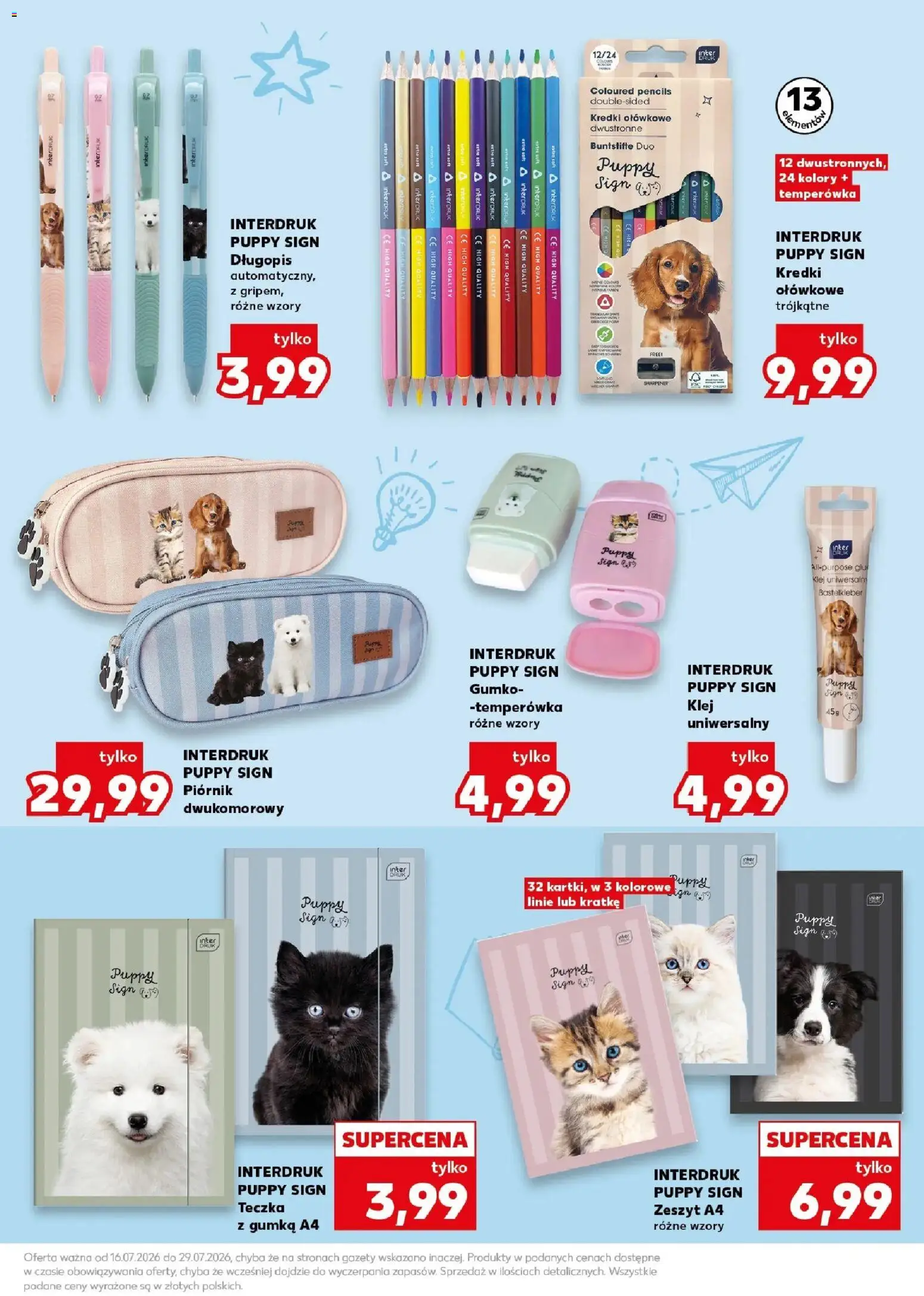 Kaufland gazetka - Katalog artykułów szkolnych od 16.07.2026 | Strona: 17 | Produkty: Notebook, Zeszyt, Kredki, Gazety