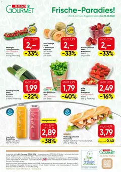 SPAR Gourmet Flugblatt ab 18.06.2026 gültig | Seite: 12 | Produkte: Erdbeeren, Gemüse, Obst